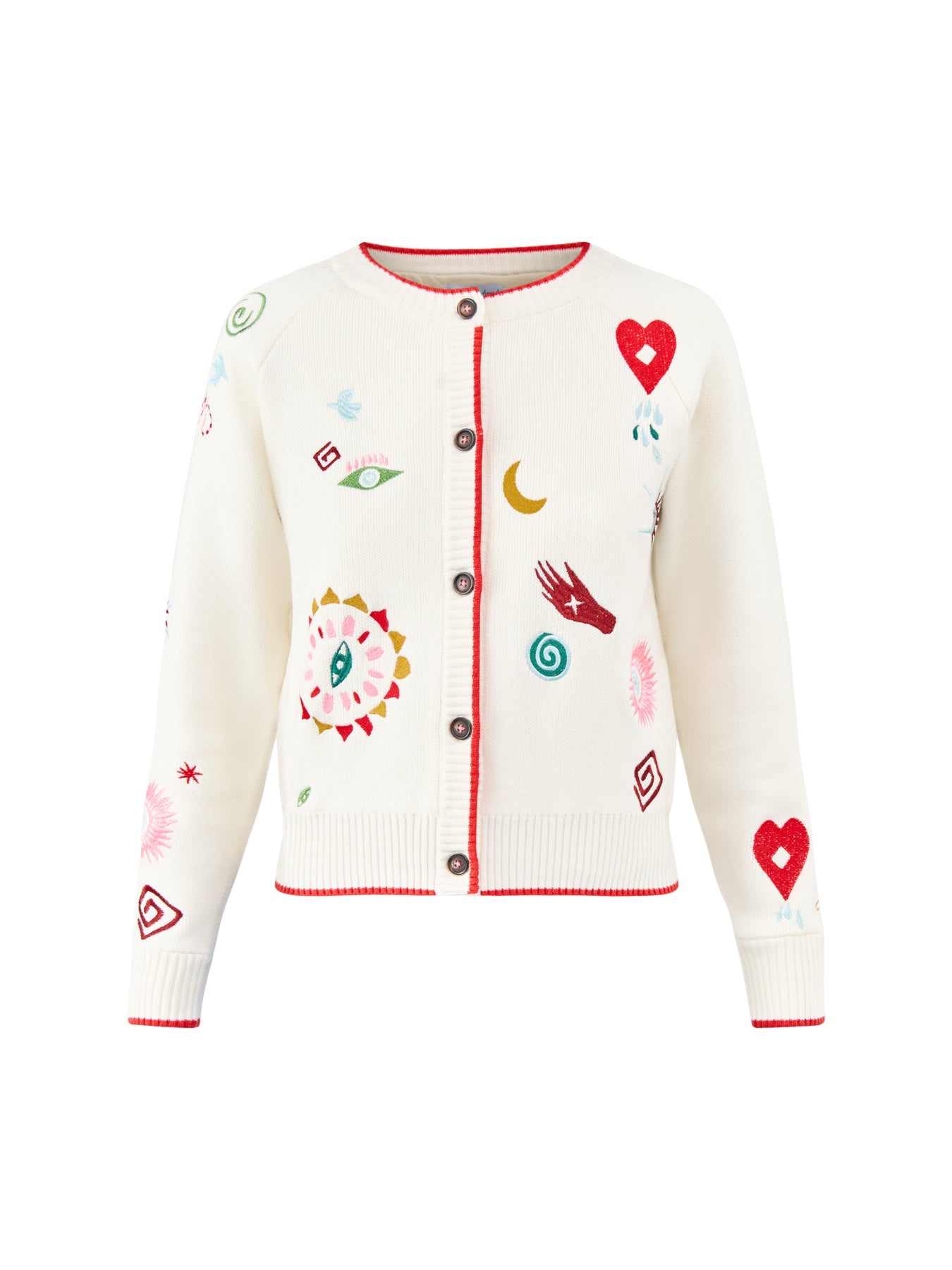 Morocco Charms Cardigan Cream