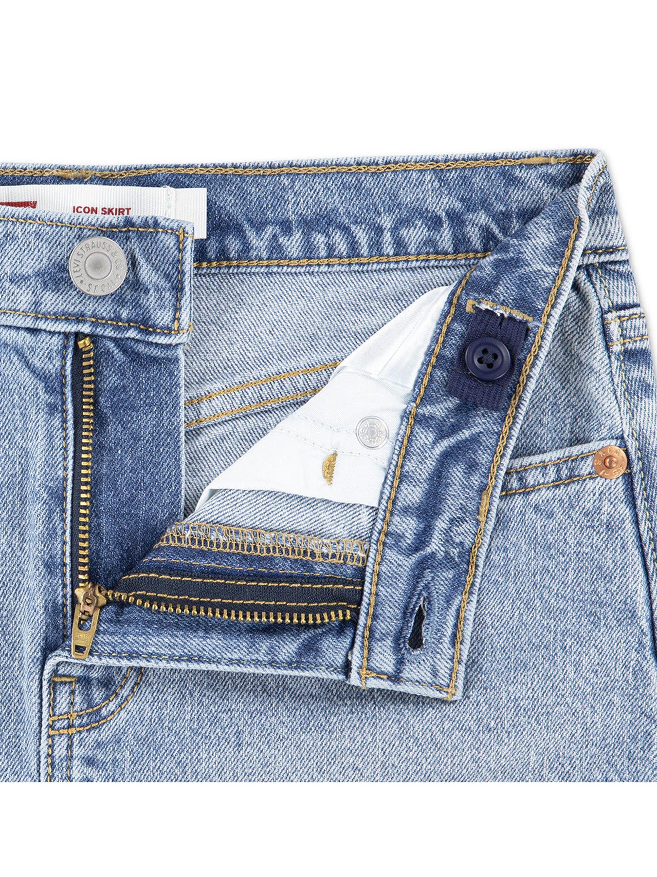 Kids' Icon Denim Skirt Blue