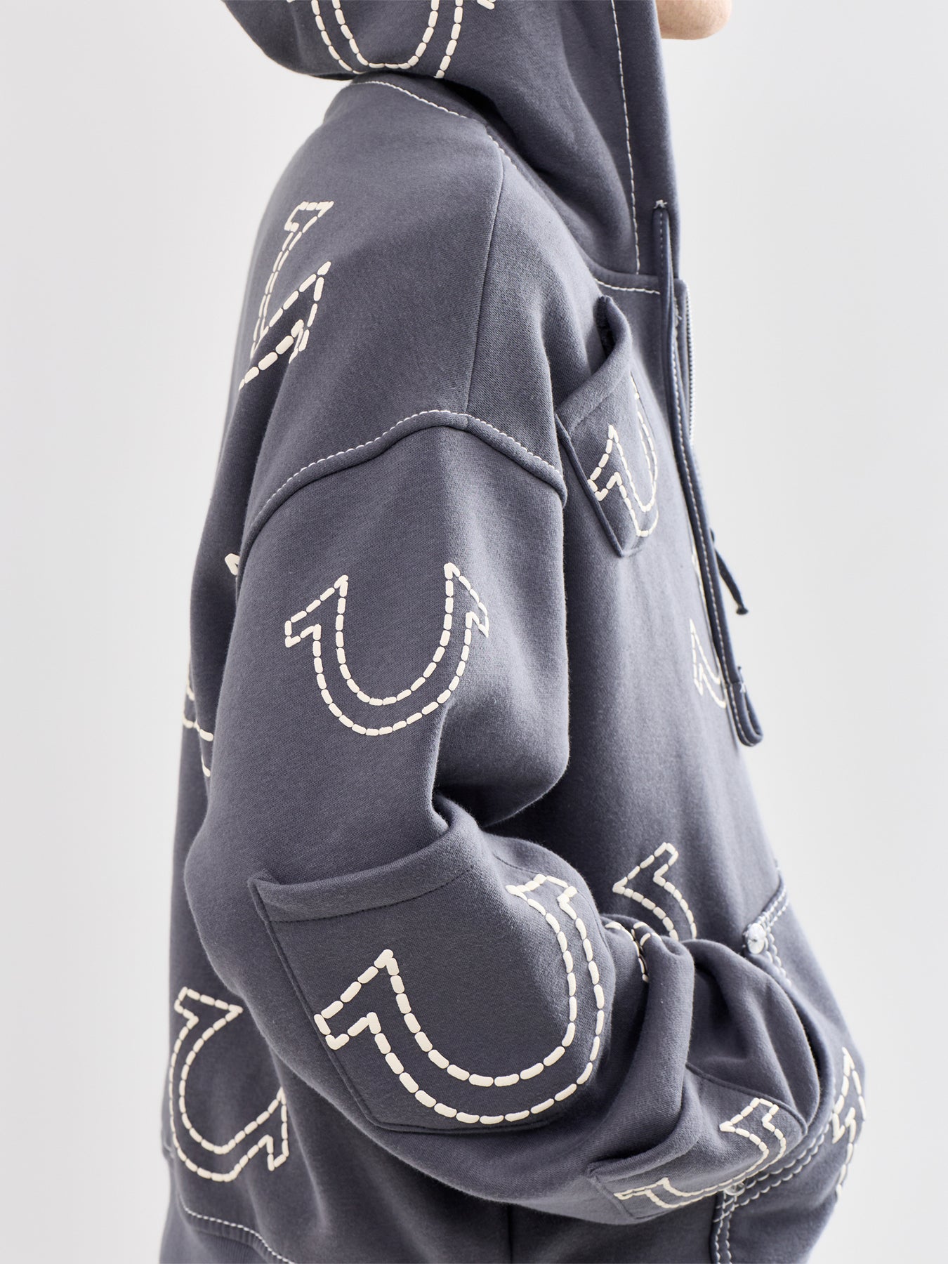 Zip Up Hoodie Grey