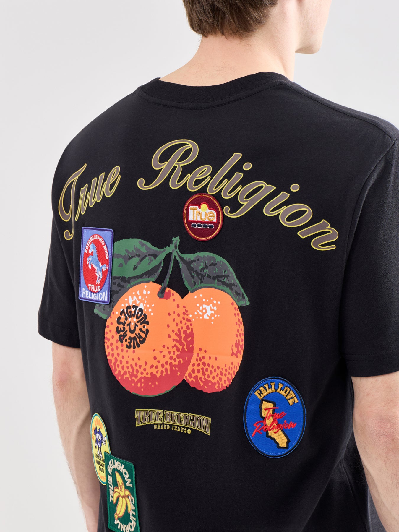 Graphic Cotton T-Shirt Black