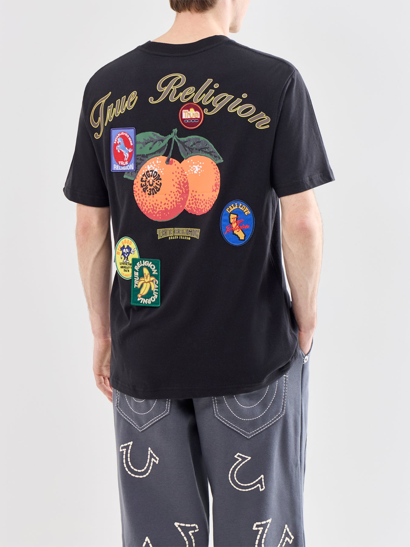 Graphic Cotton T-Shirt Black