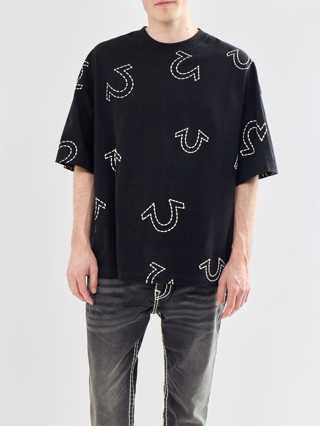 Oversized Graphic T-Shirt Black