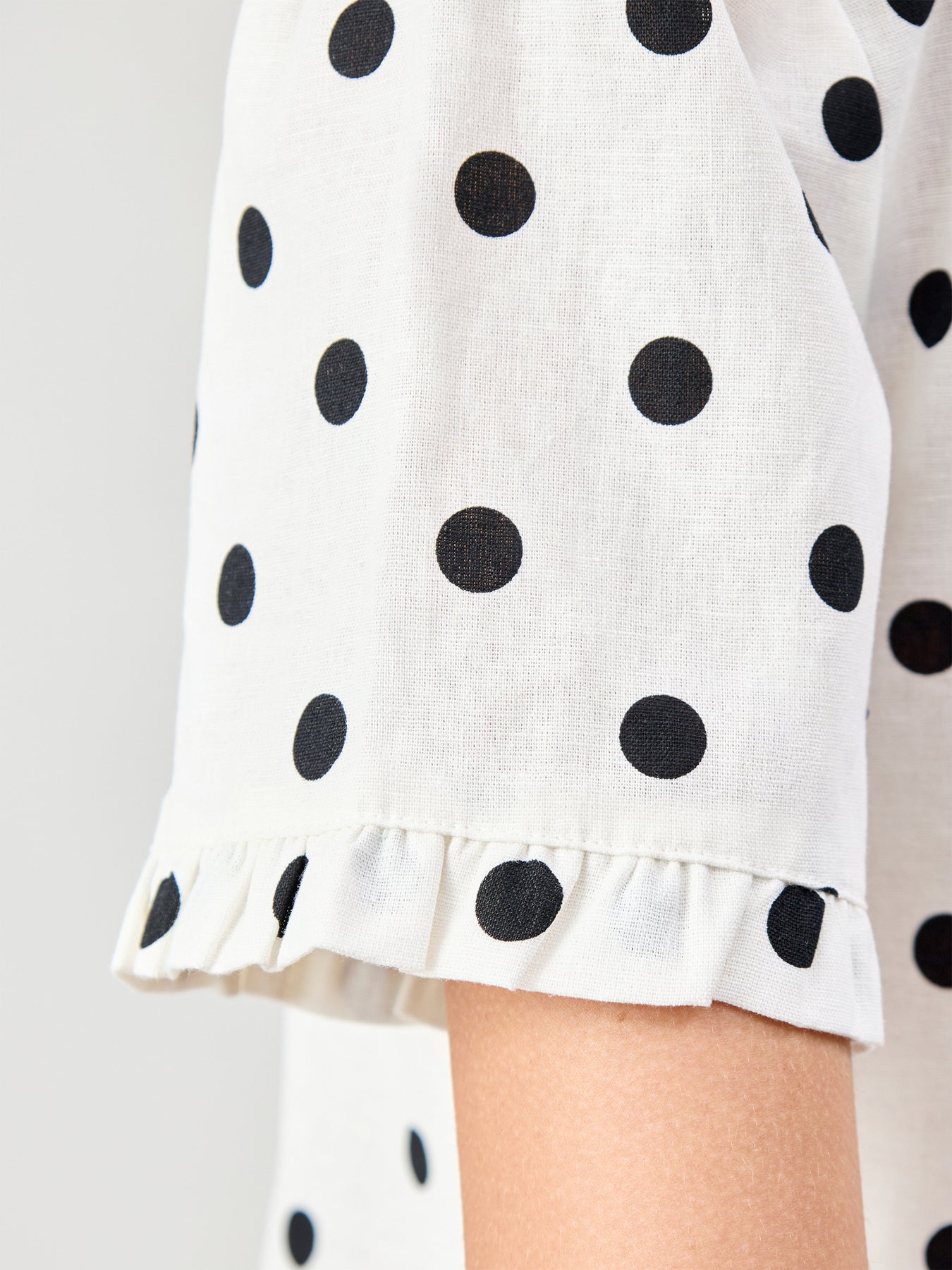 Ronnie Thrill Button Through Blouse Cream