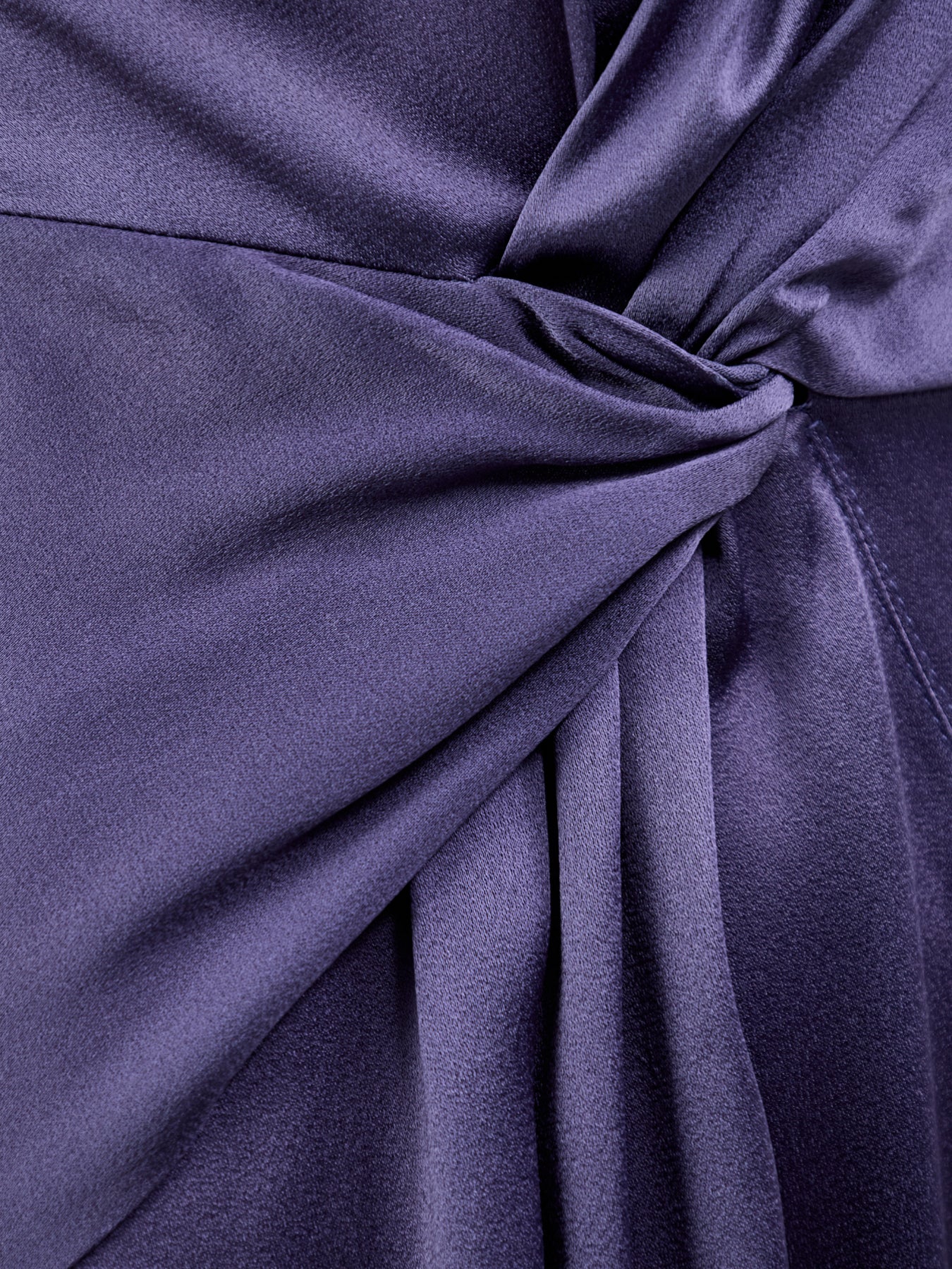 Twist Waist Midi Dress Purple
