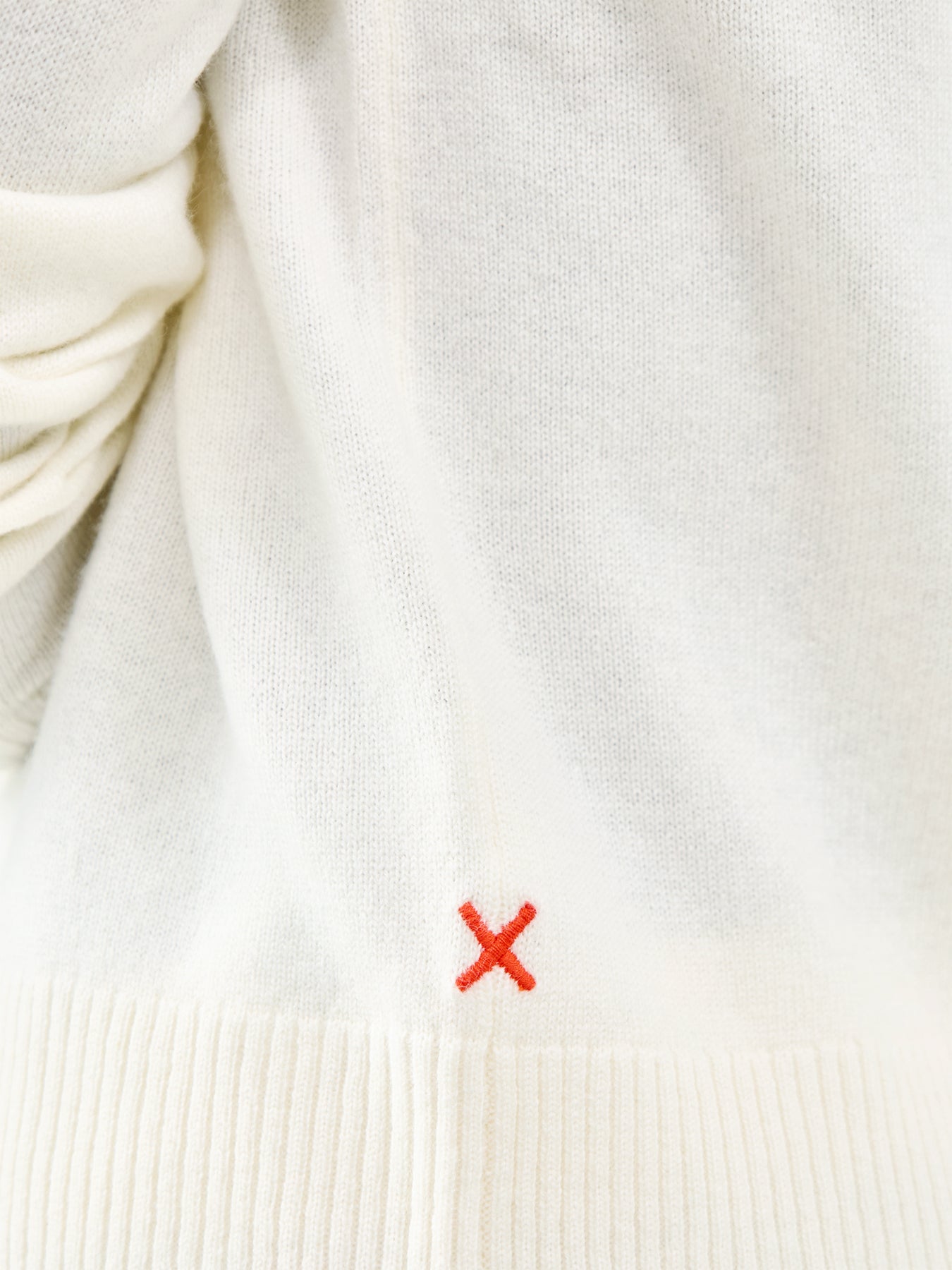 Cropped Sporty Jumper Cream