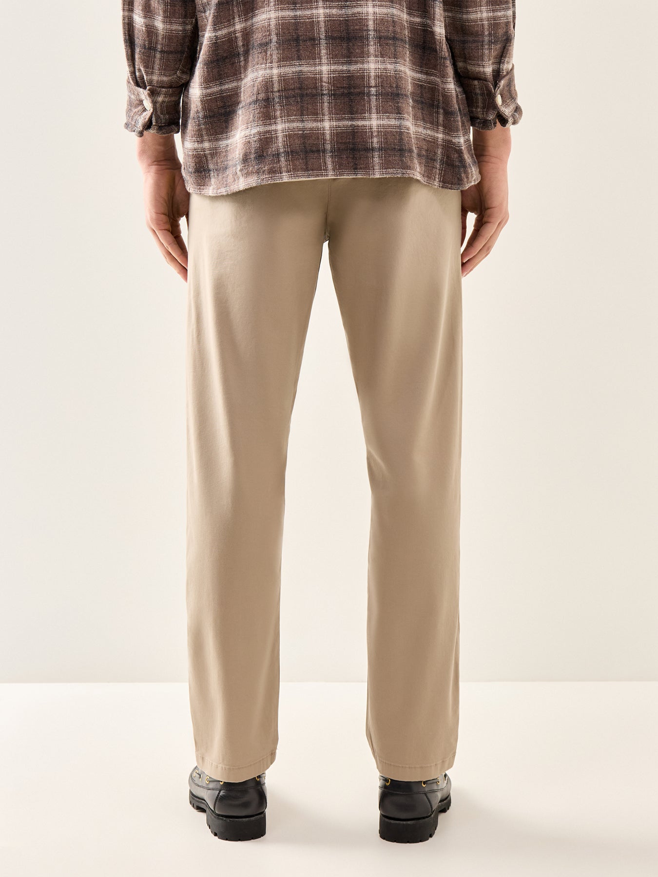 New Miles Straight Flex Trousers Beige