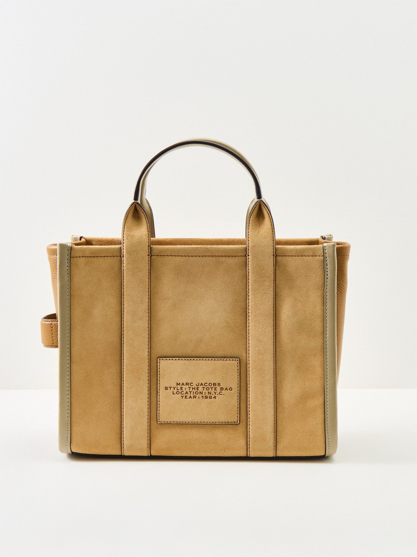 Medium Suede Tote Bag Tan