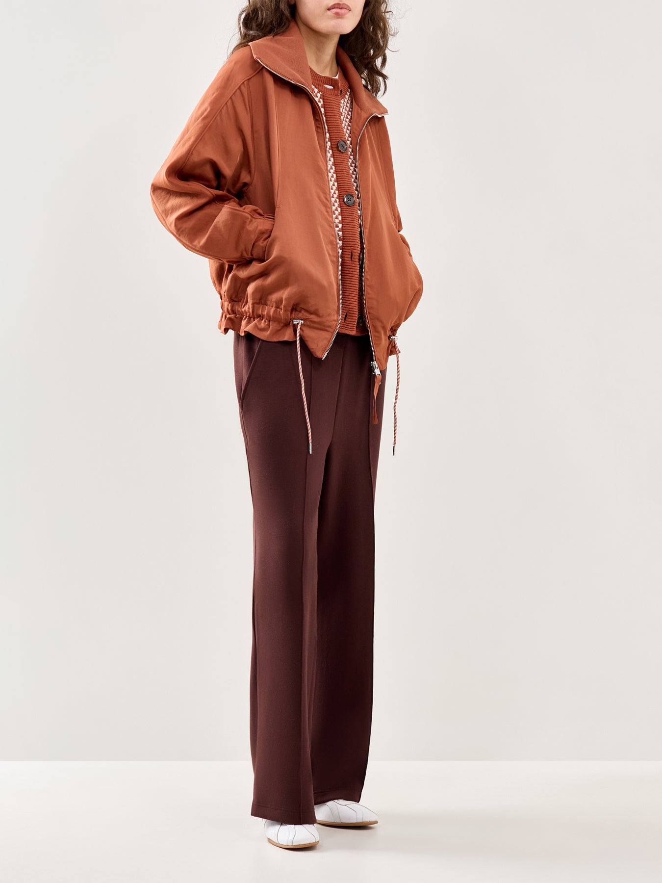 Lotta Blouson Jacket Brown