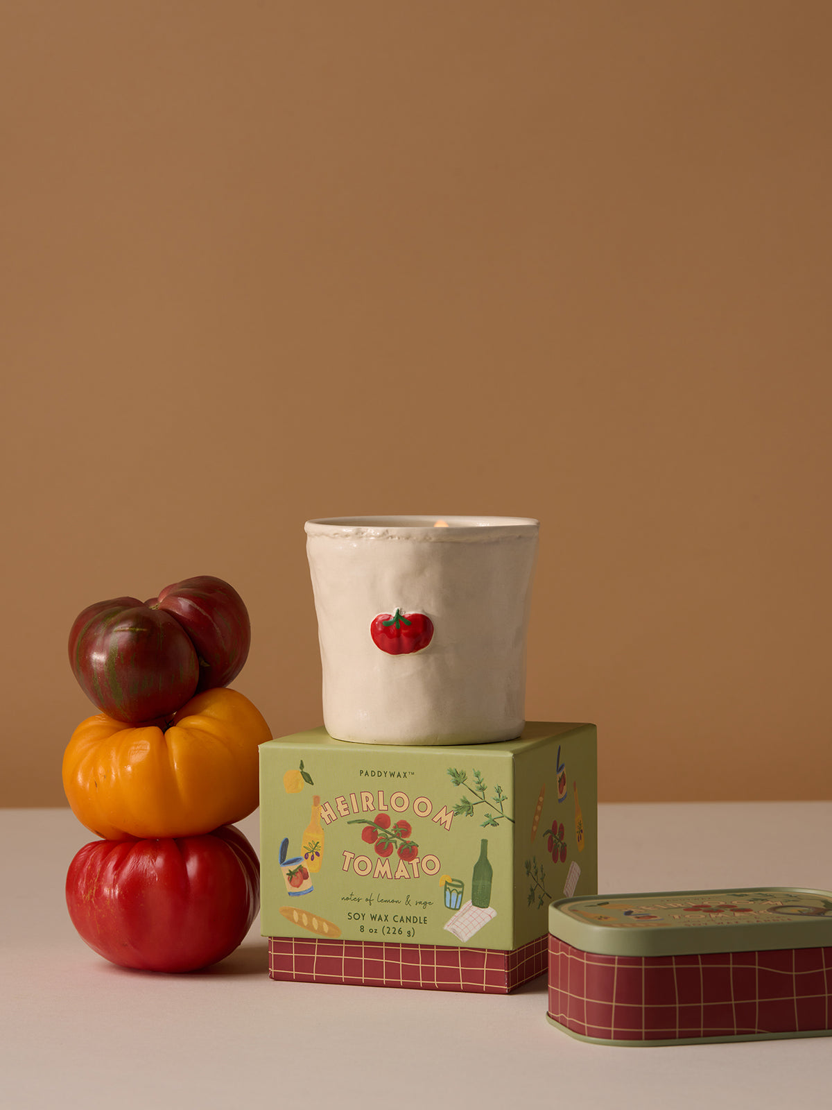 Tomato Ceramic Candle Heirloom Tomato 226g