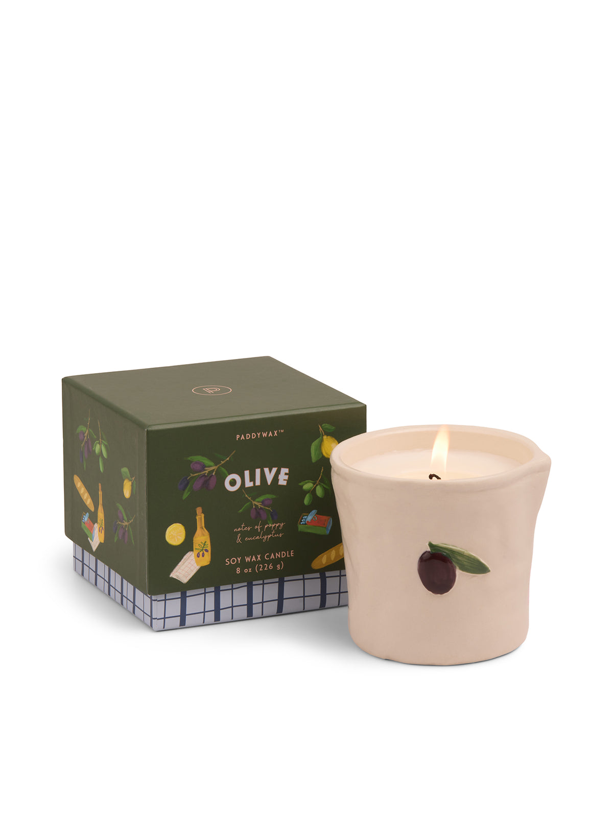 Olive Ceramic Candle Fig & Olive 226g