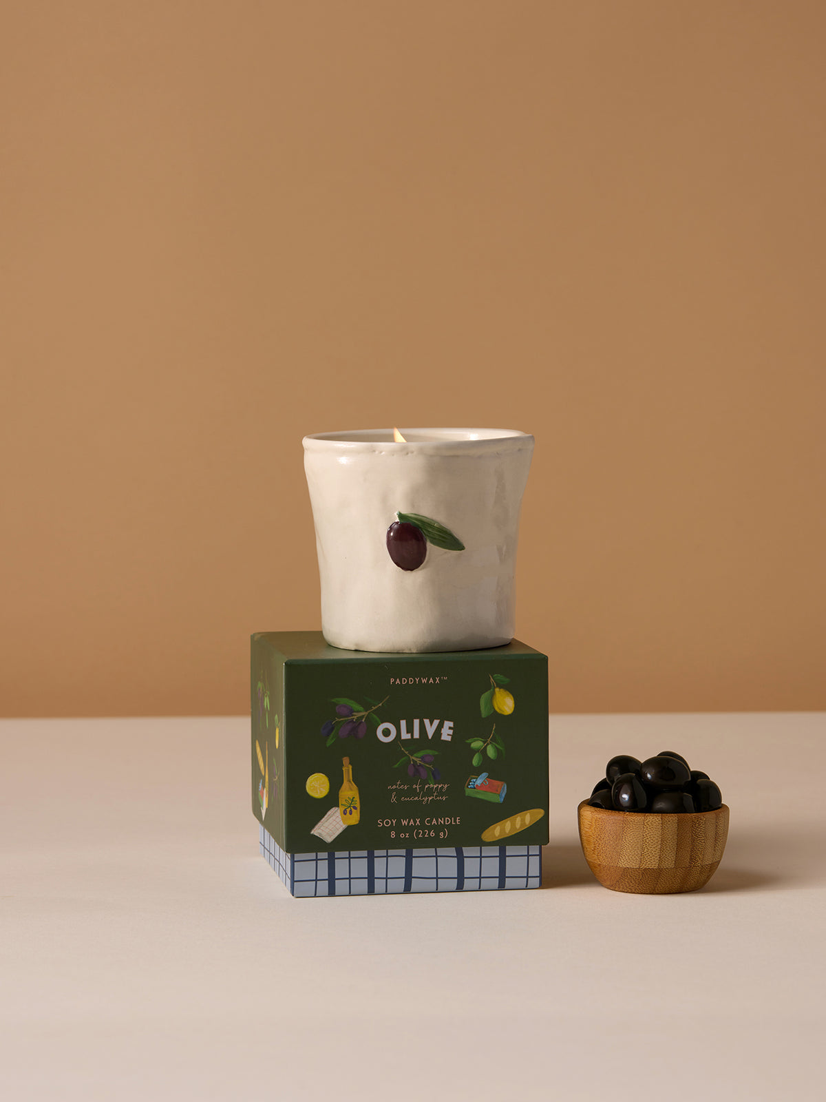 Olive Ceramic Candle Fig & Olive 226g