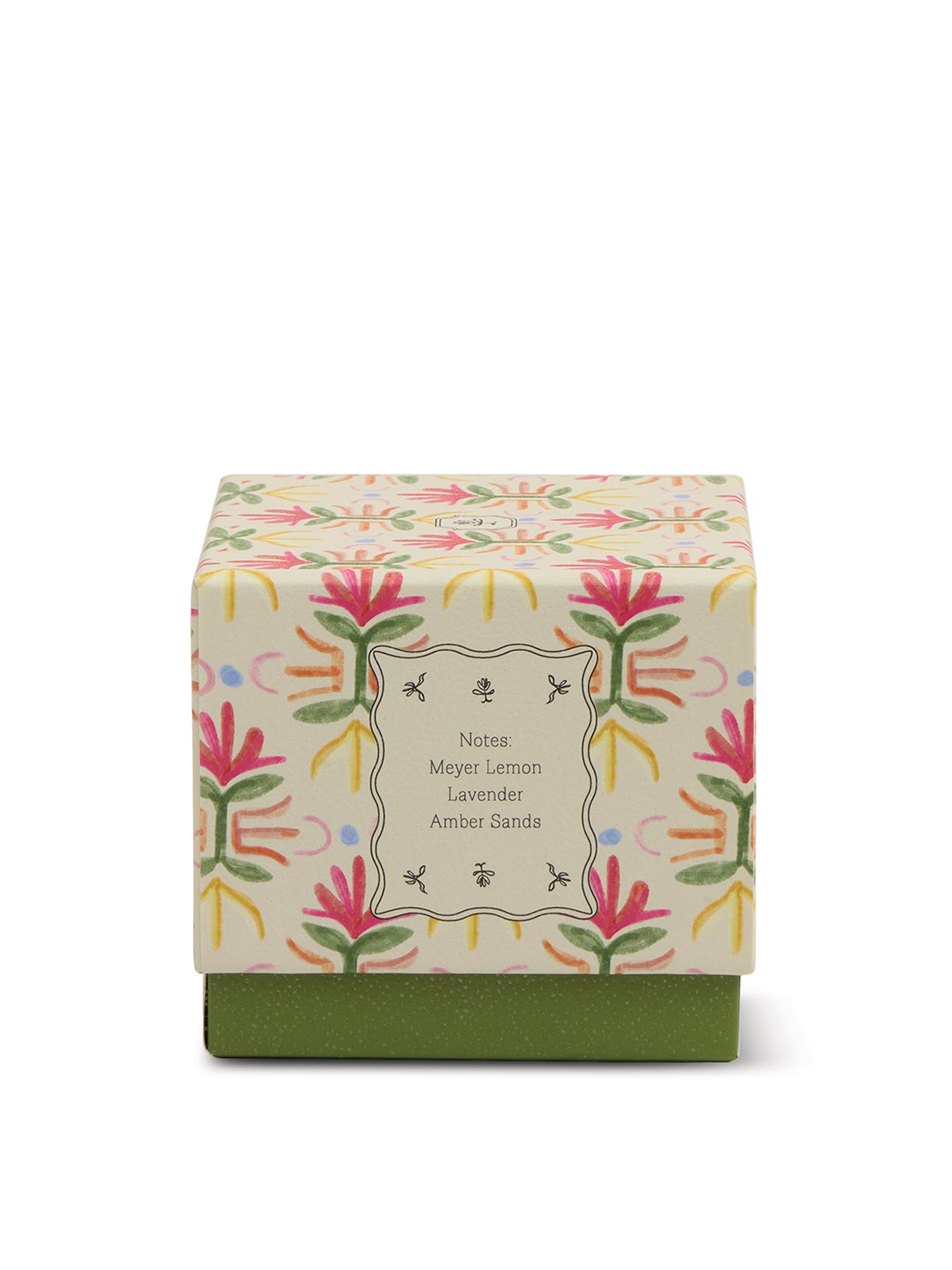 Purple & Green Glass Candle Bronzed Gardenia 155g