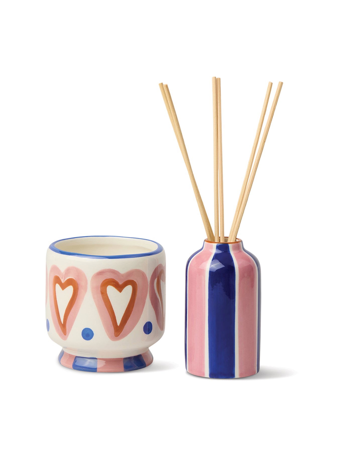 Hearts Ceramic Diffuser with Rosewood Vanilla Scent 118ml