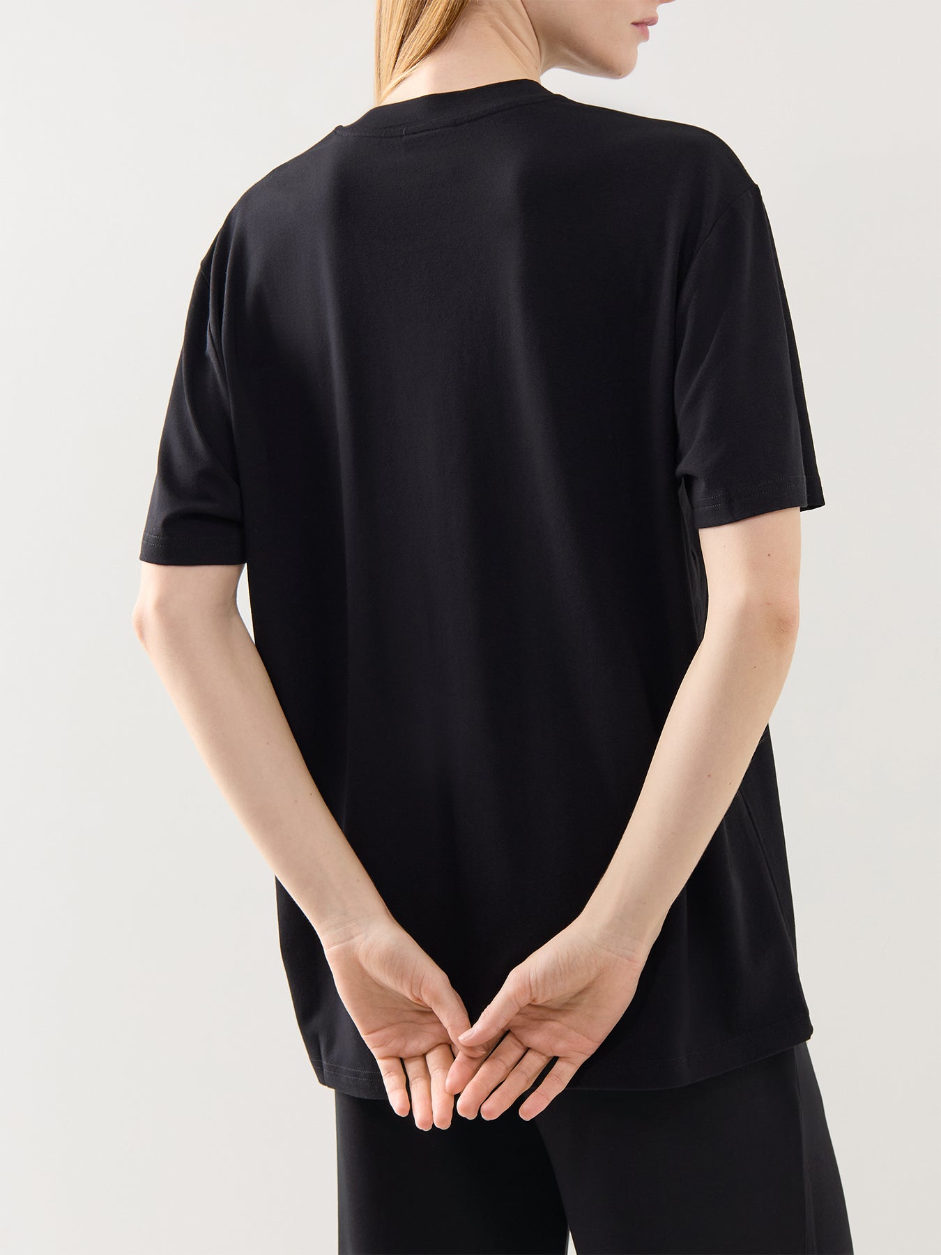 Leighton Boyfriend Tee Black