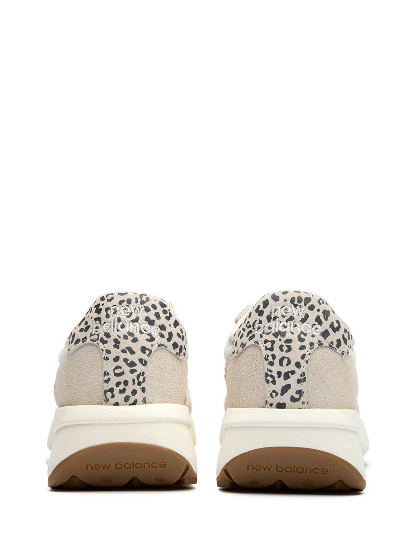 370 Trainers White Leopard Print