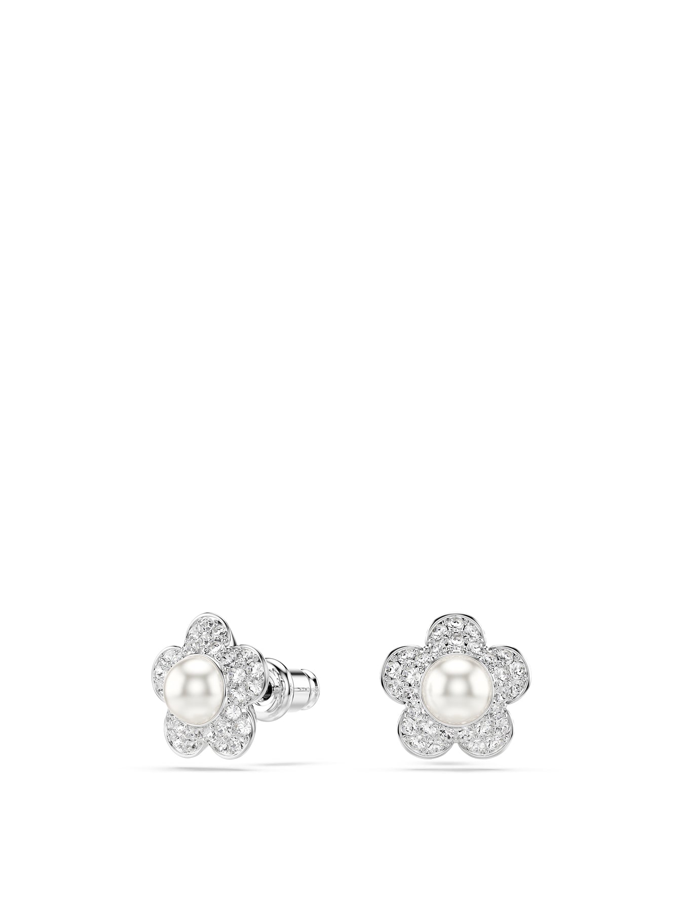 Hyperbola Stud Earrings Silver