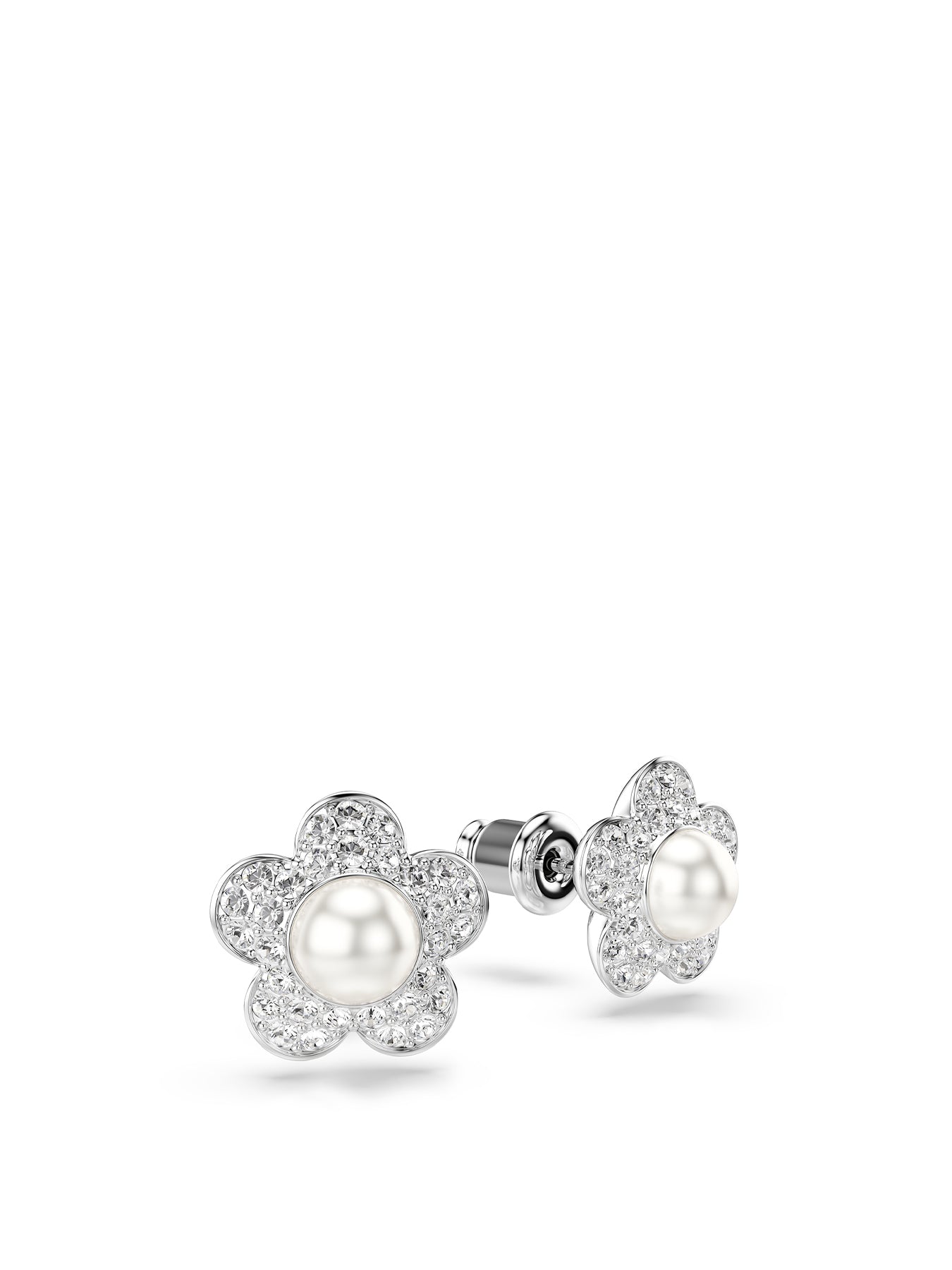 Hyperbola Stud Earrings Silver