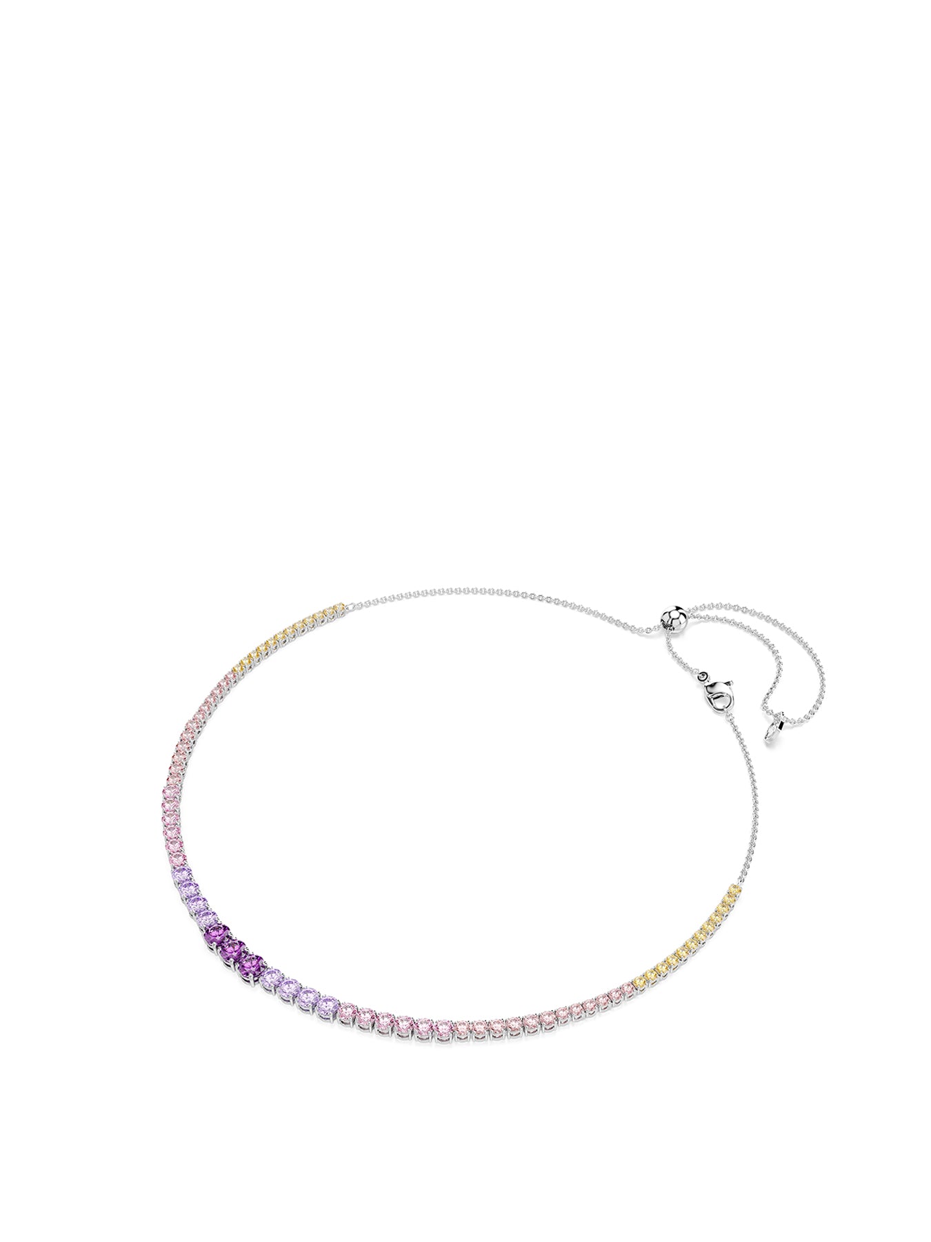 Pearl & Crystal Choker Purple