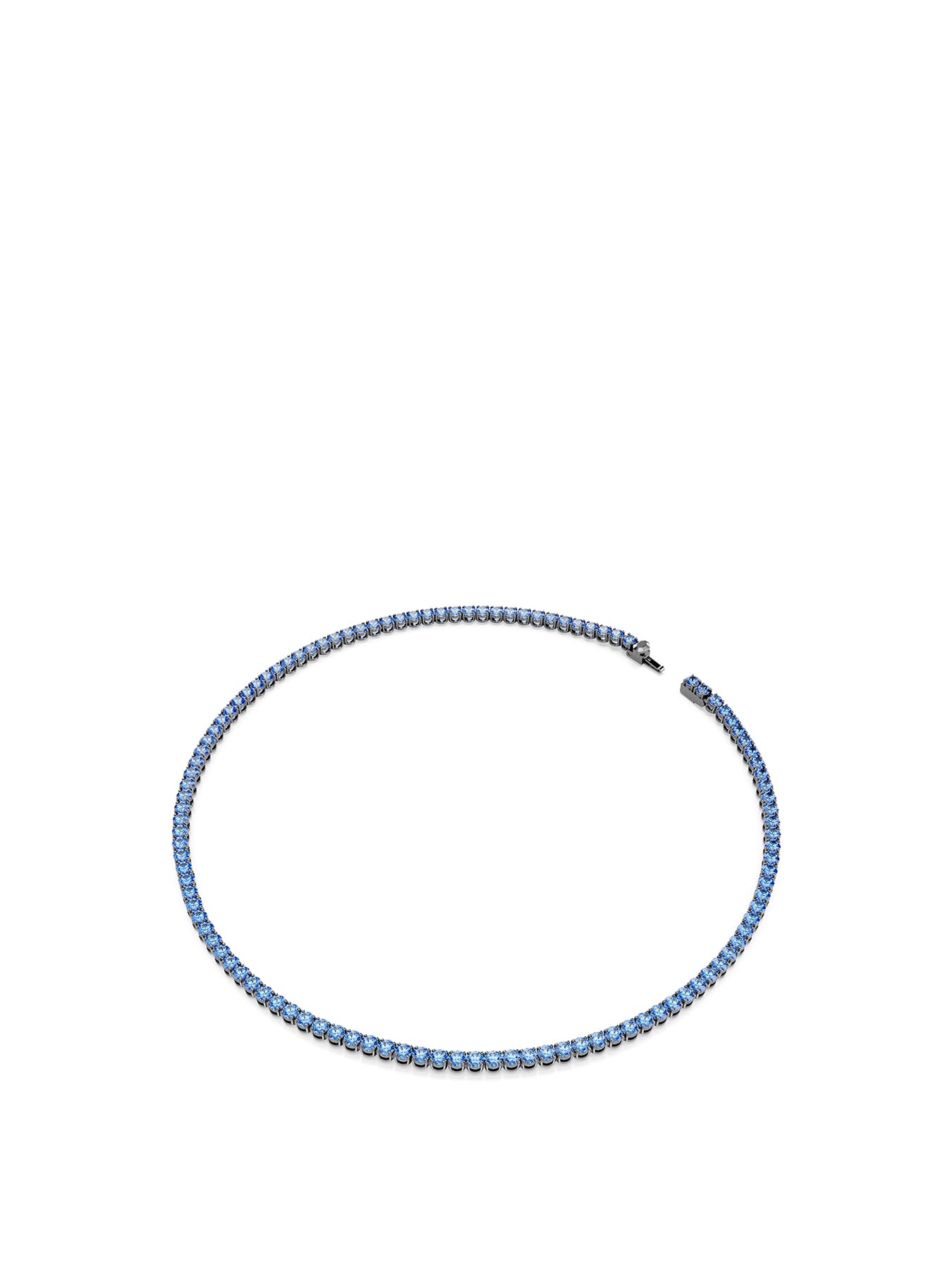 Crystal Tennis Necklace Blue
