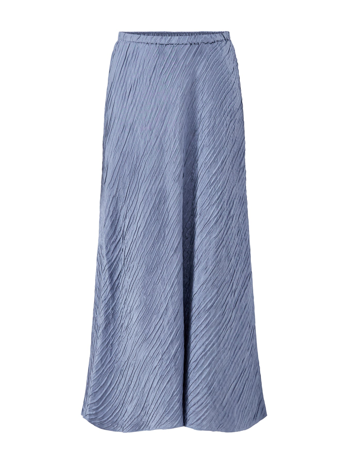 Bias Cut Skirt Blue