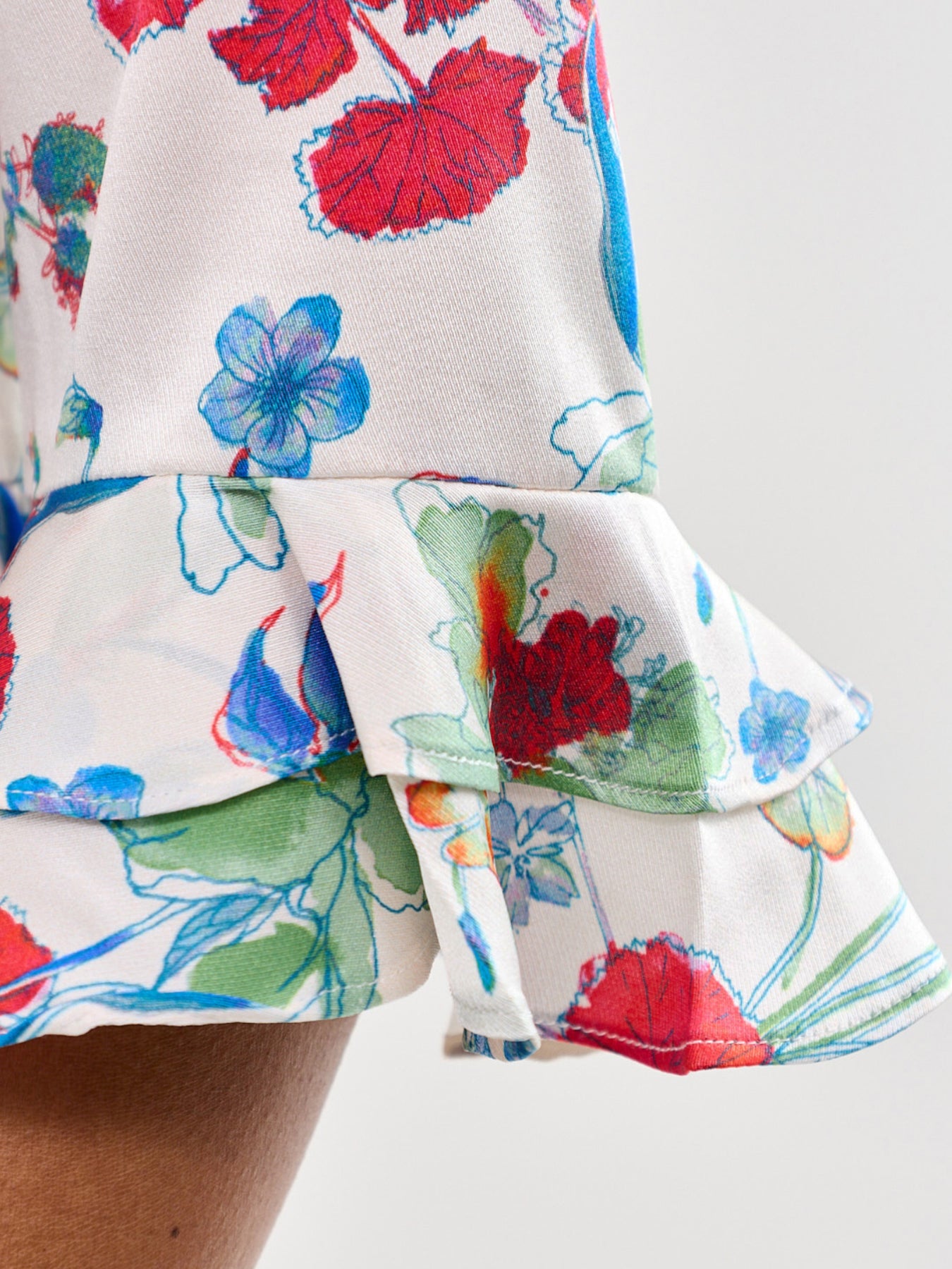 Rosanna Ruffle Maxi Shirt Dress Multi