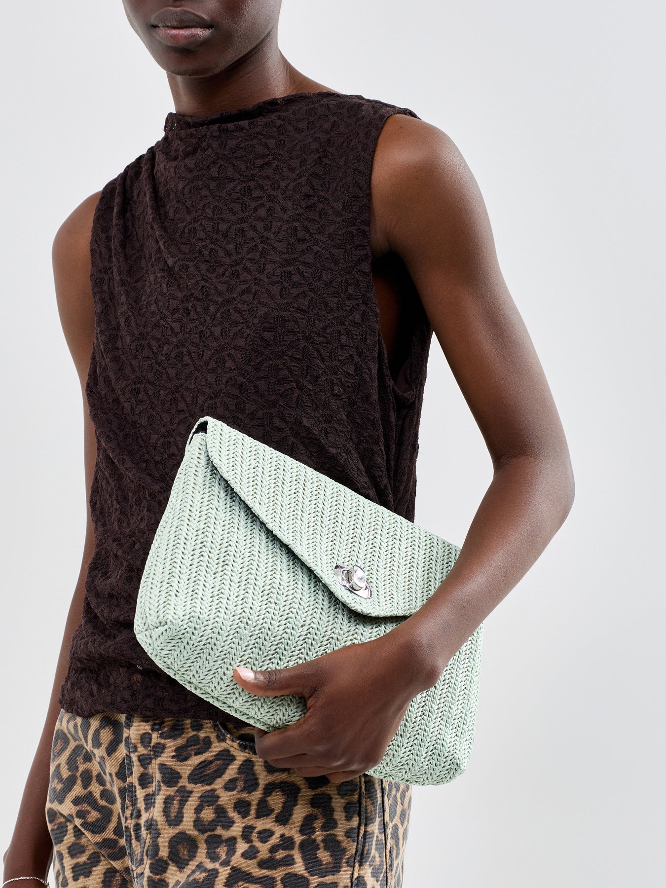 Raffia Clutch Bag