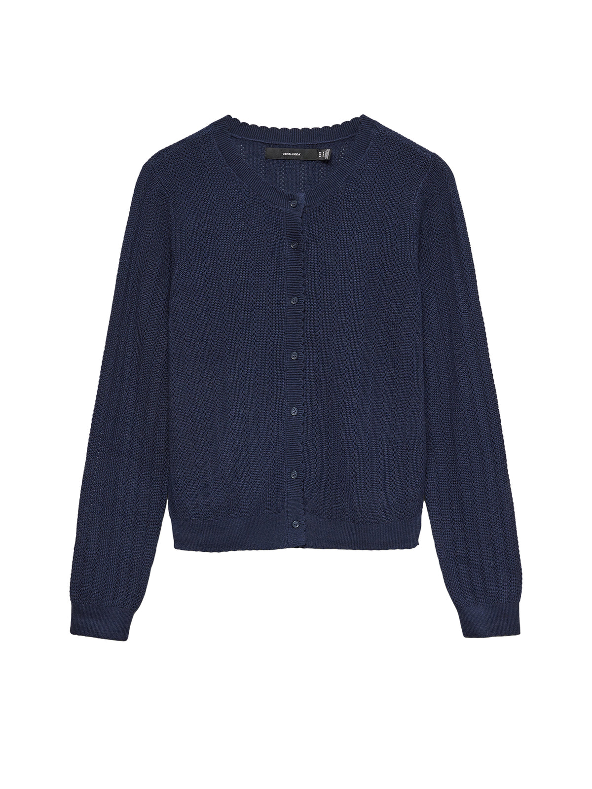 Newlex Pointelle Cardigan Navy
