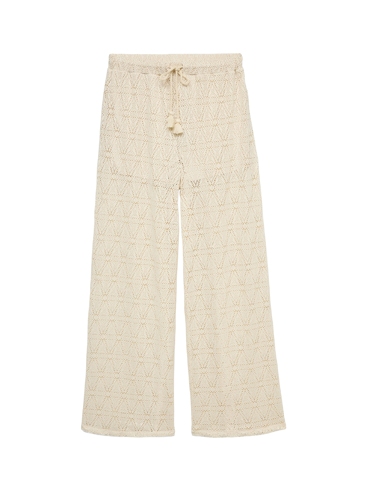 Wide Leg Trousers Beige