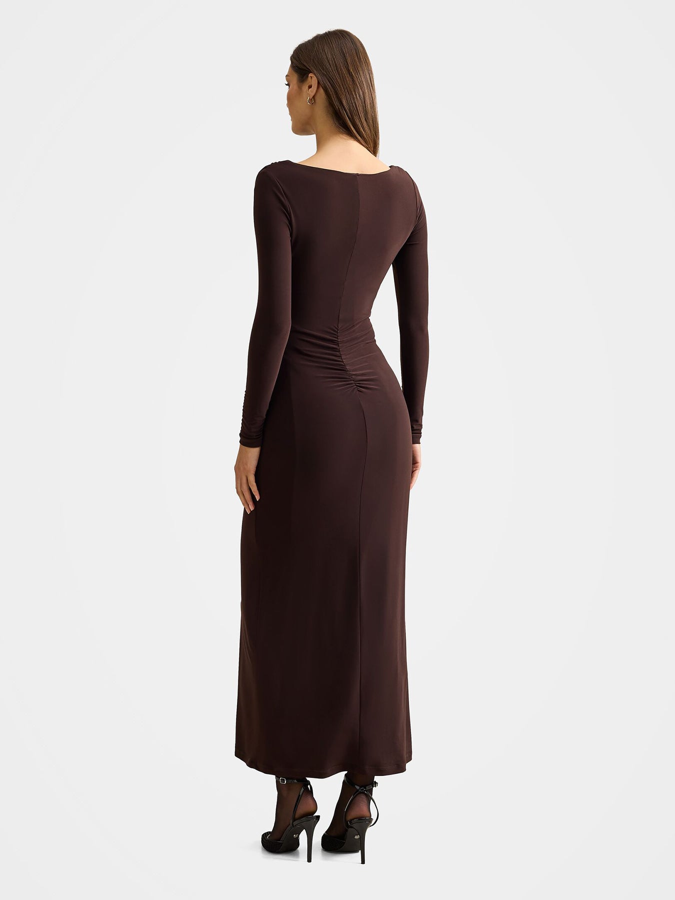Cherie Jersey Maxi Dress Dark Chocolate