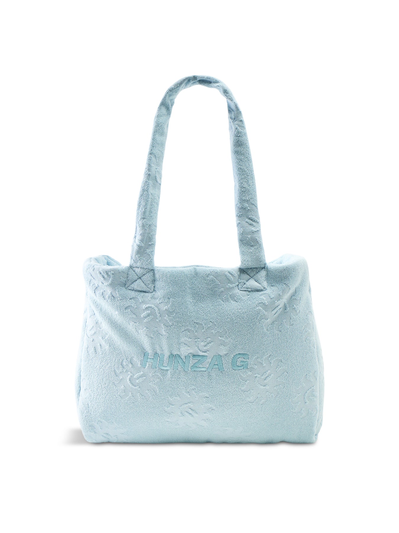Sunny Towelling Beach Bag Metallic Ice Blue