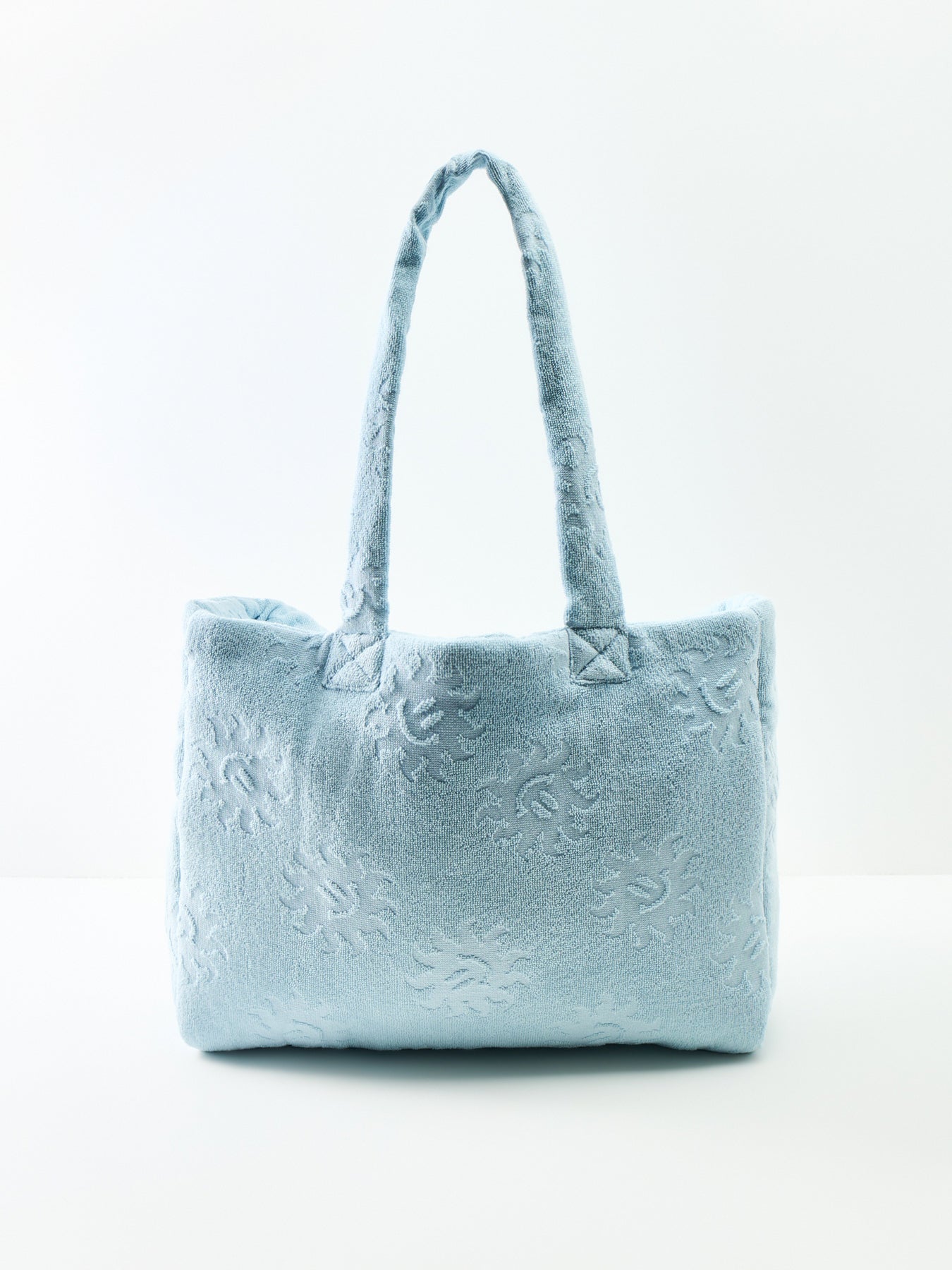 Sunny Towelling Beach Bag Metallic Ice Blue