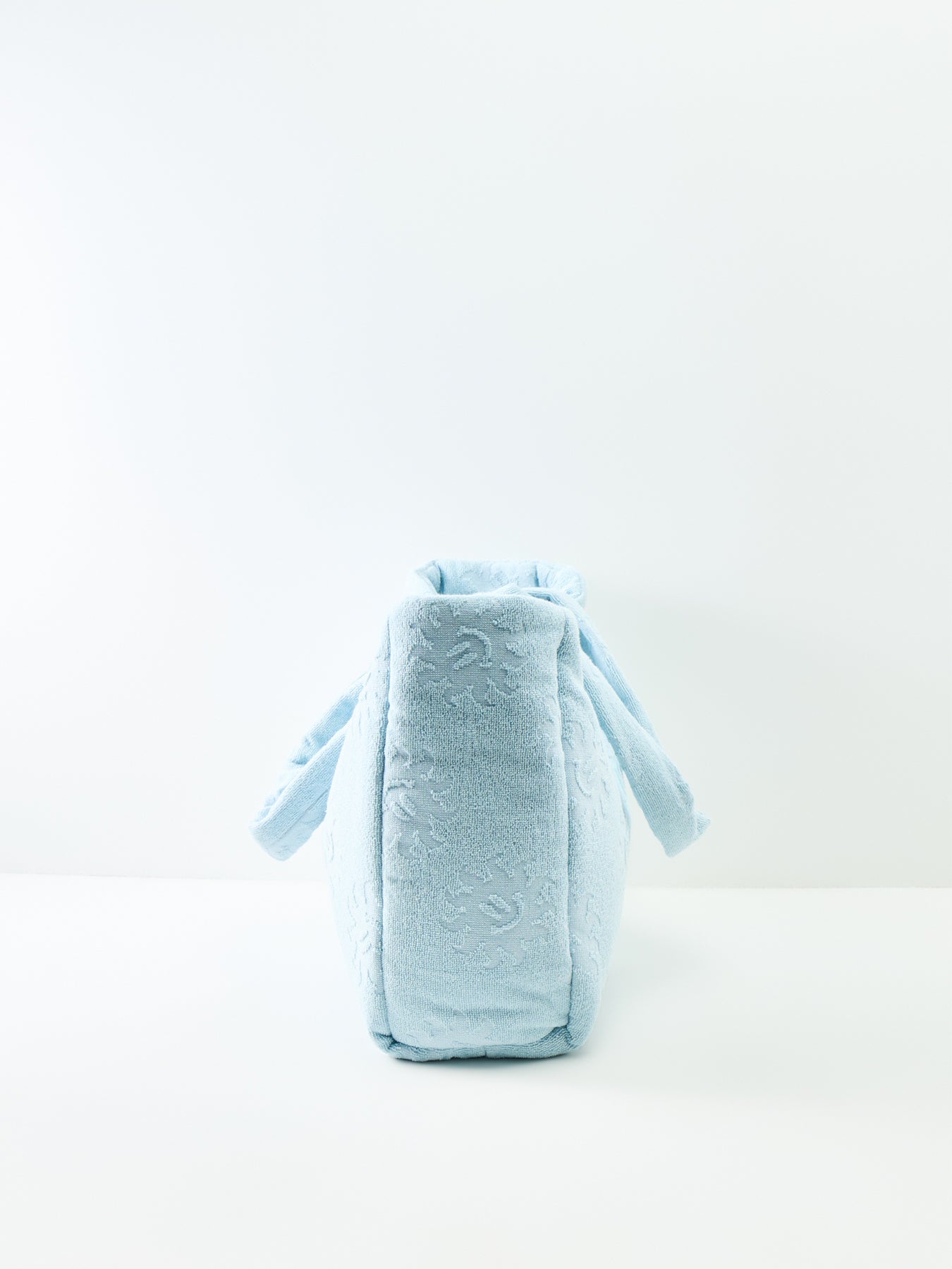 Sunny Towelling Beach Bag Metallic Ice Blue