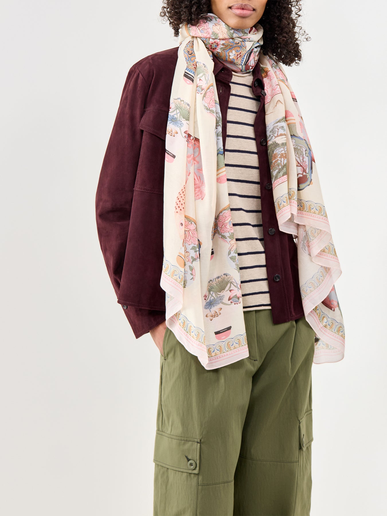 Printed Scarf Pink