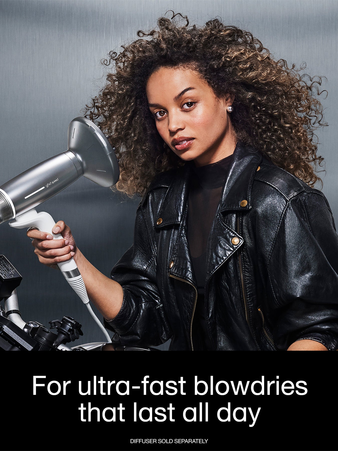 ghd Speed Hair Dryer - In Silver White