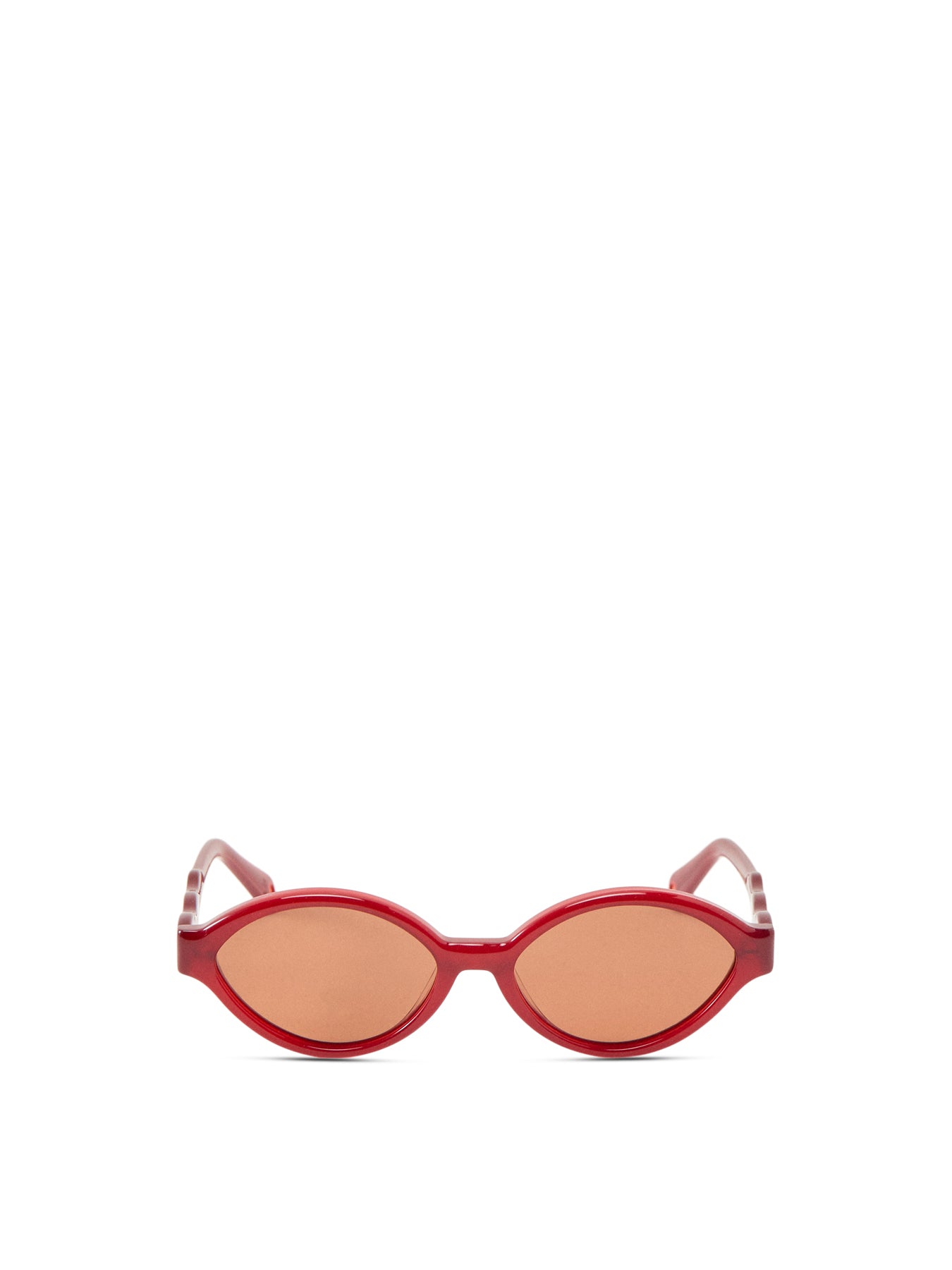 Wave Temple Sunglasses Red