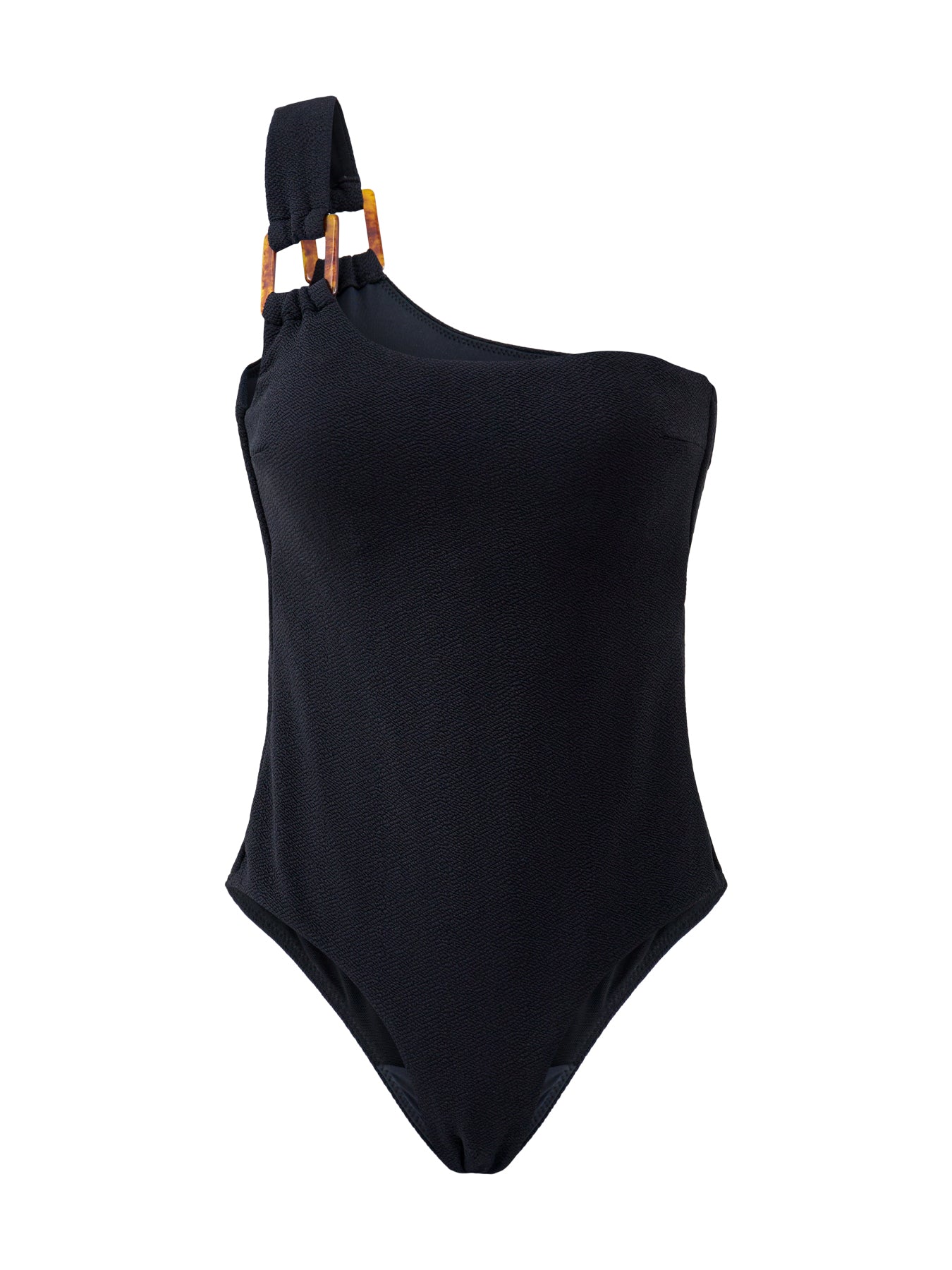 La Mer One Shoulder Swimsuit Black