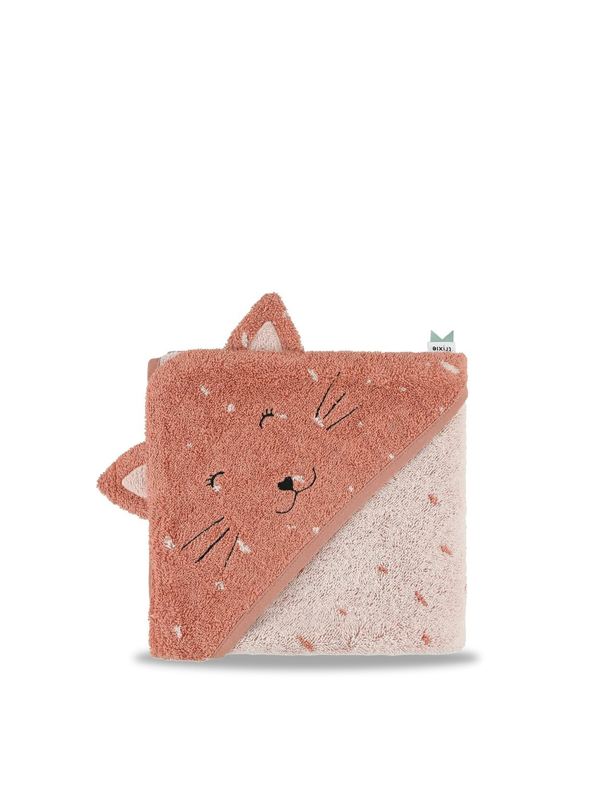 Hooded Towel 75x75cm Mrs Cat