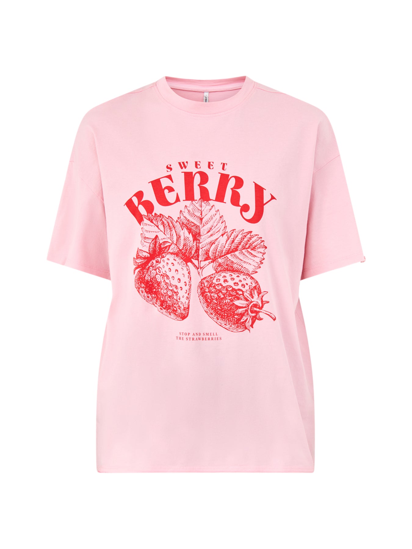 Kinna Oversized Short Sleeve T Shirt Pink