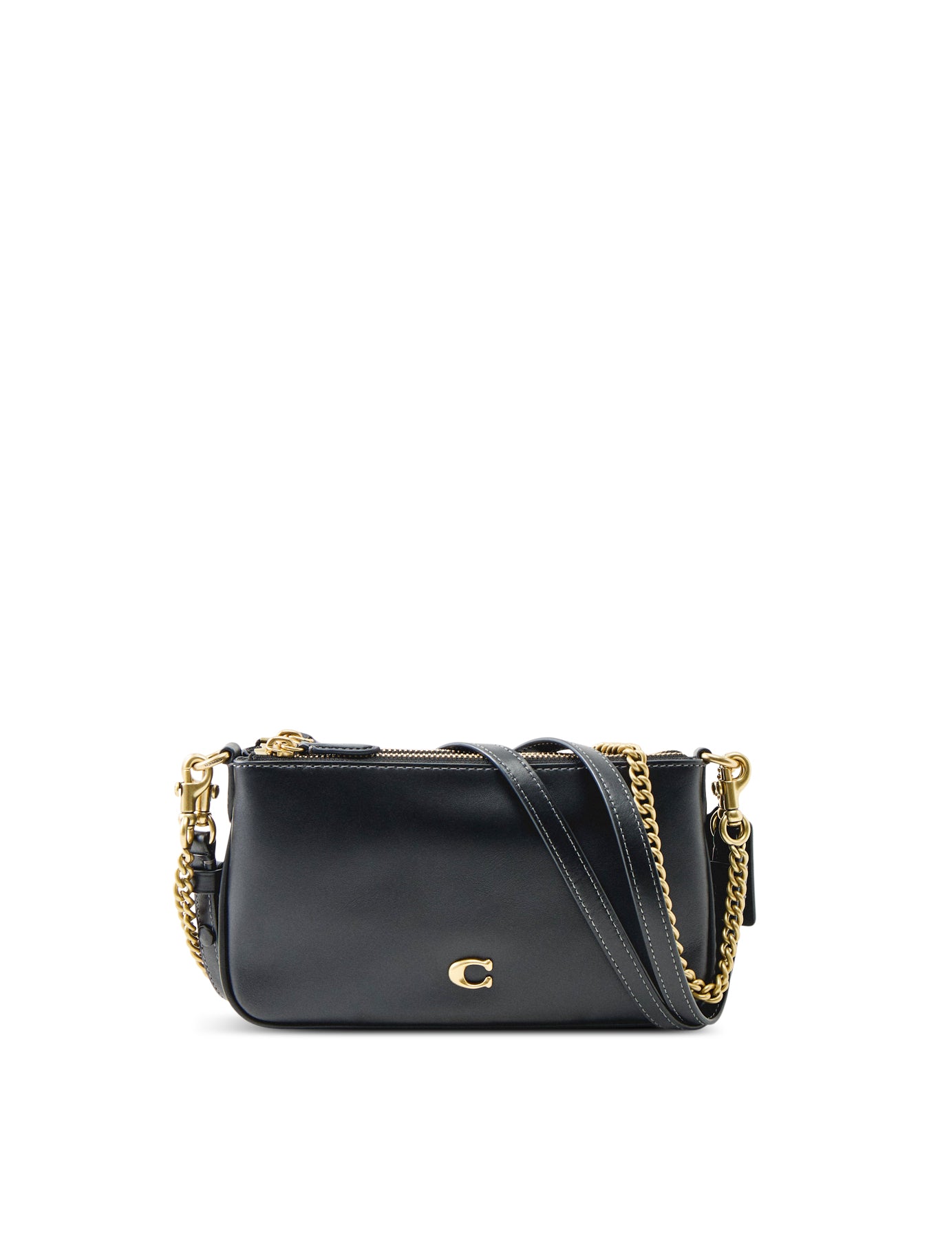 Audrey Leather Crossbody Bag Black