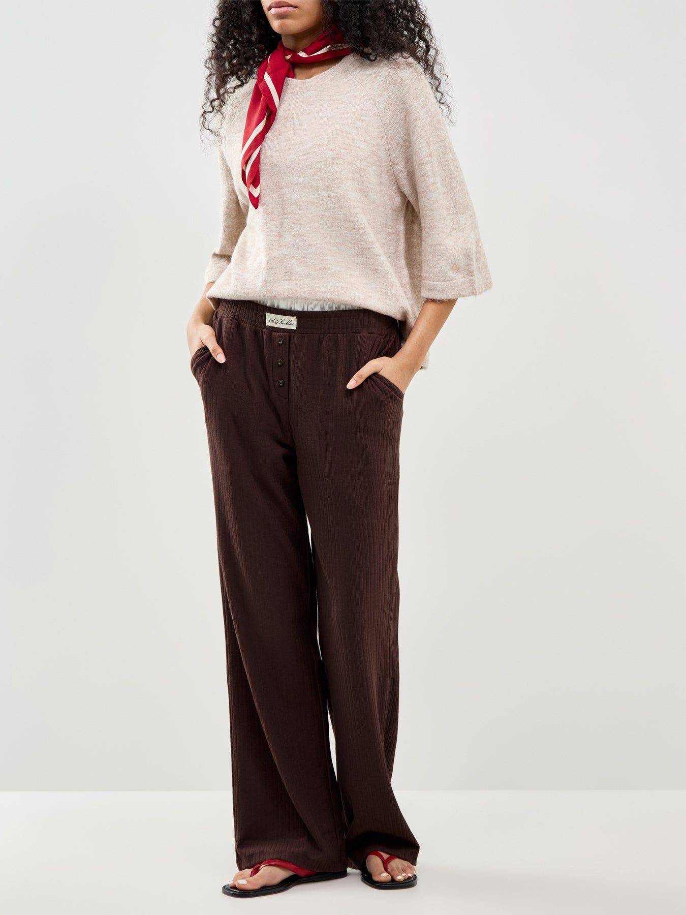 Simoni Knit Pullover Beige