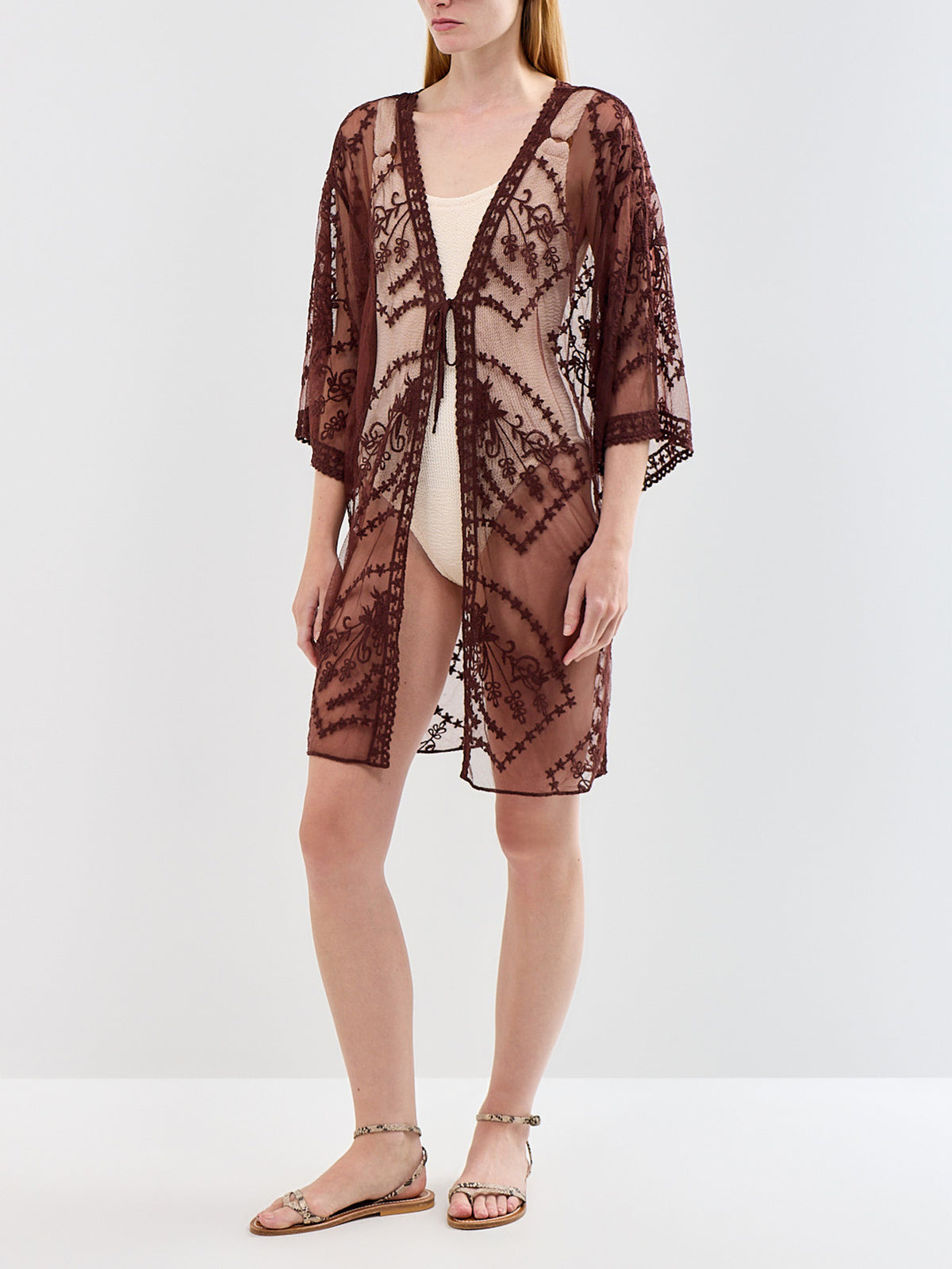 Karina Kaftan Deep Mahogany Brown