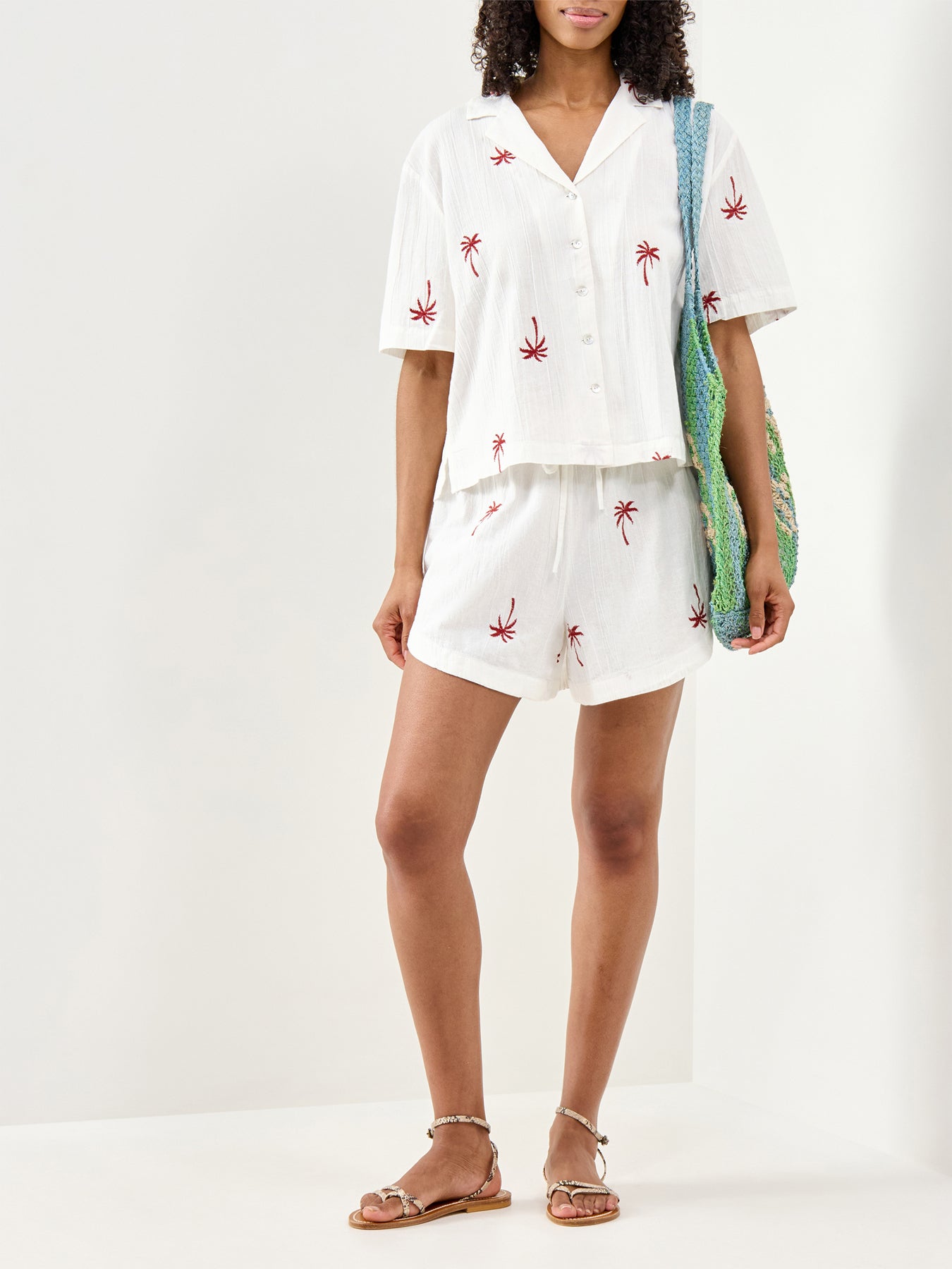 Kiana Embroidered Shirt Multi