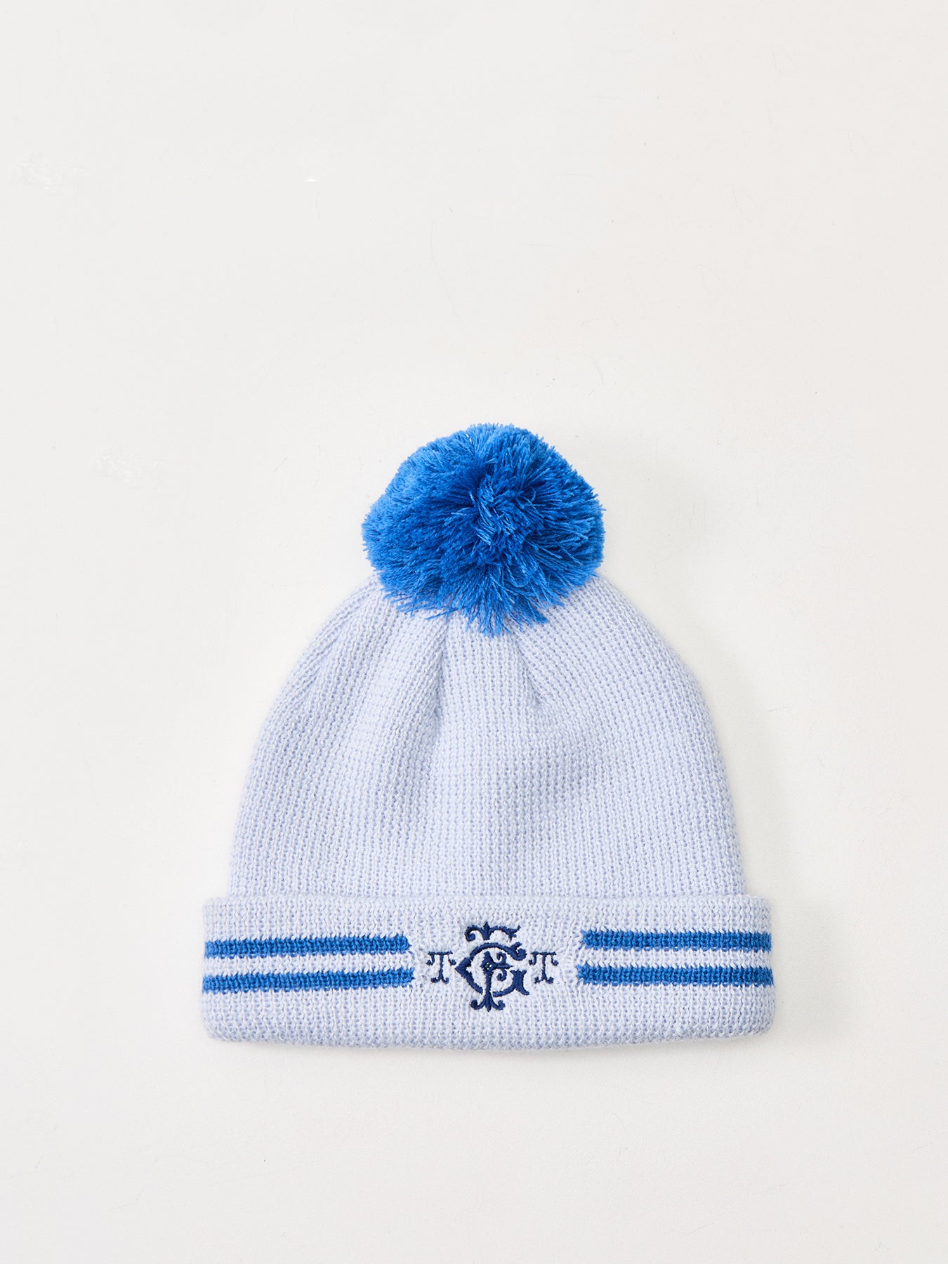 The Golden Flake Tavern Knitted Beanie Blue