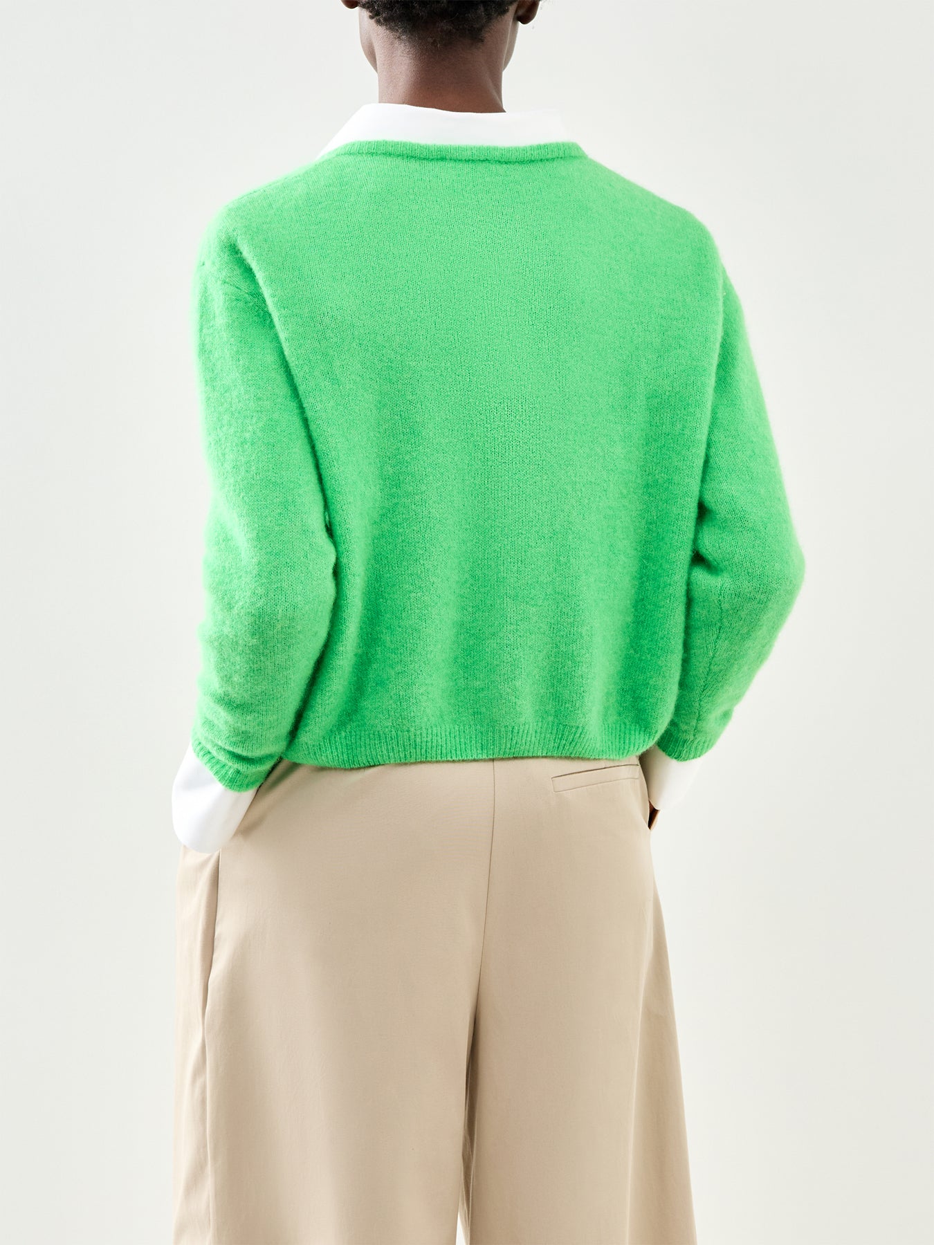 Vitow Knit Cardigan Green