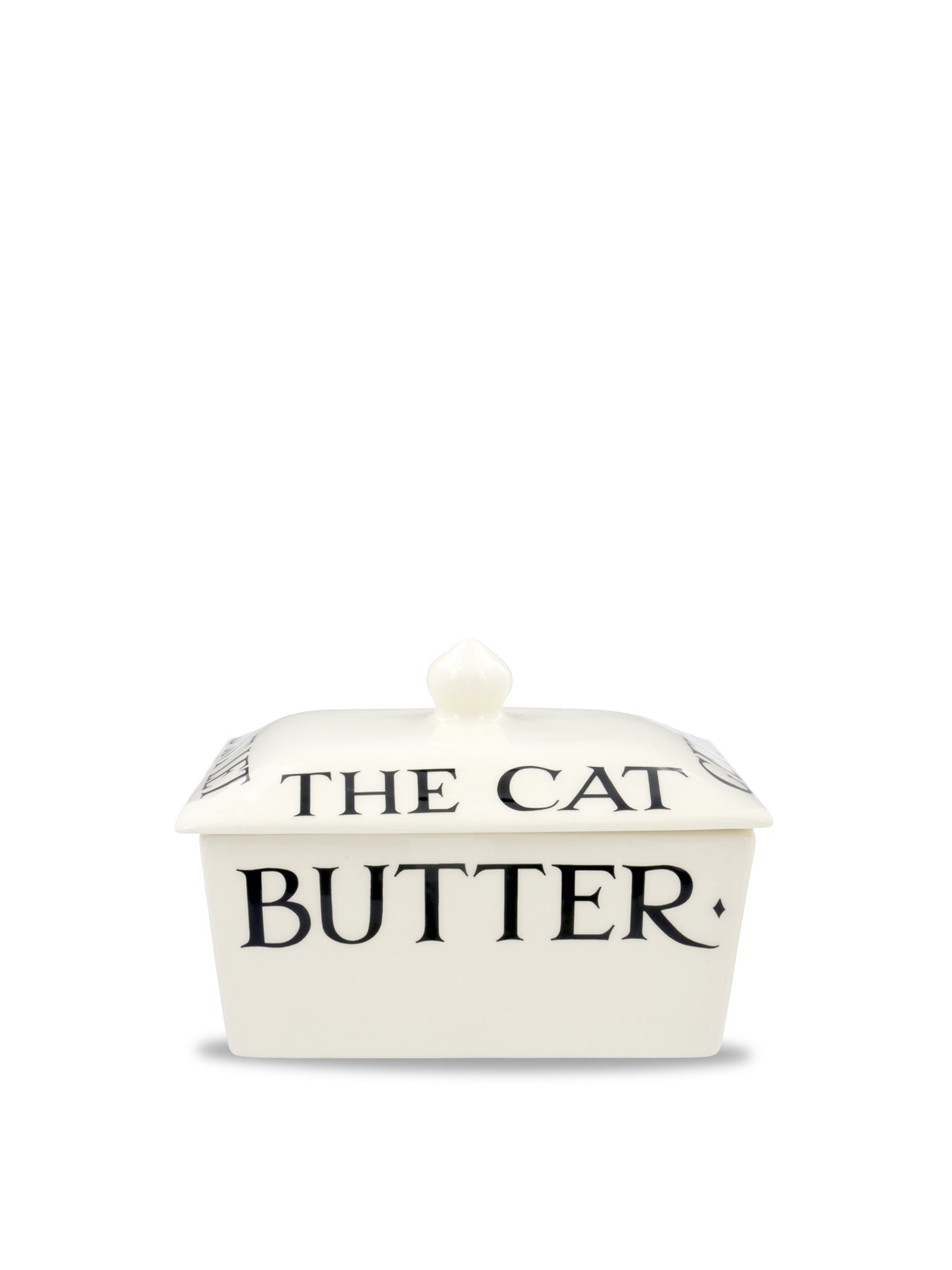 Black Toast Small Butter Dish