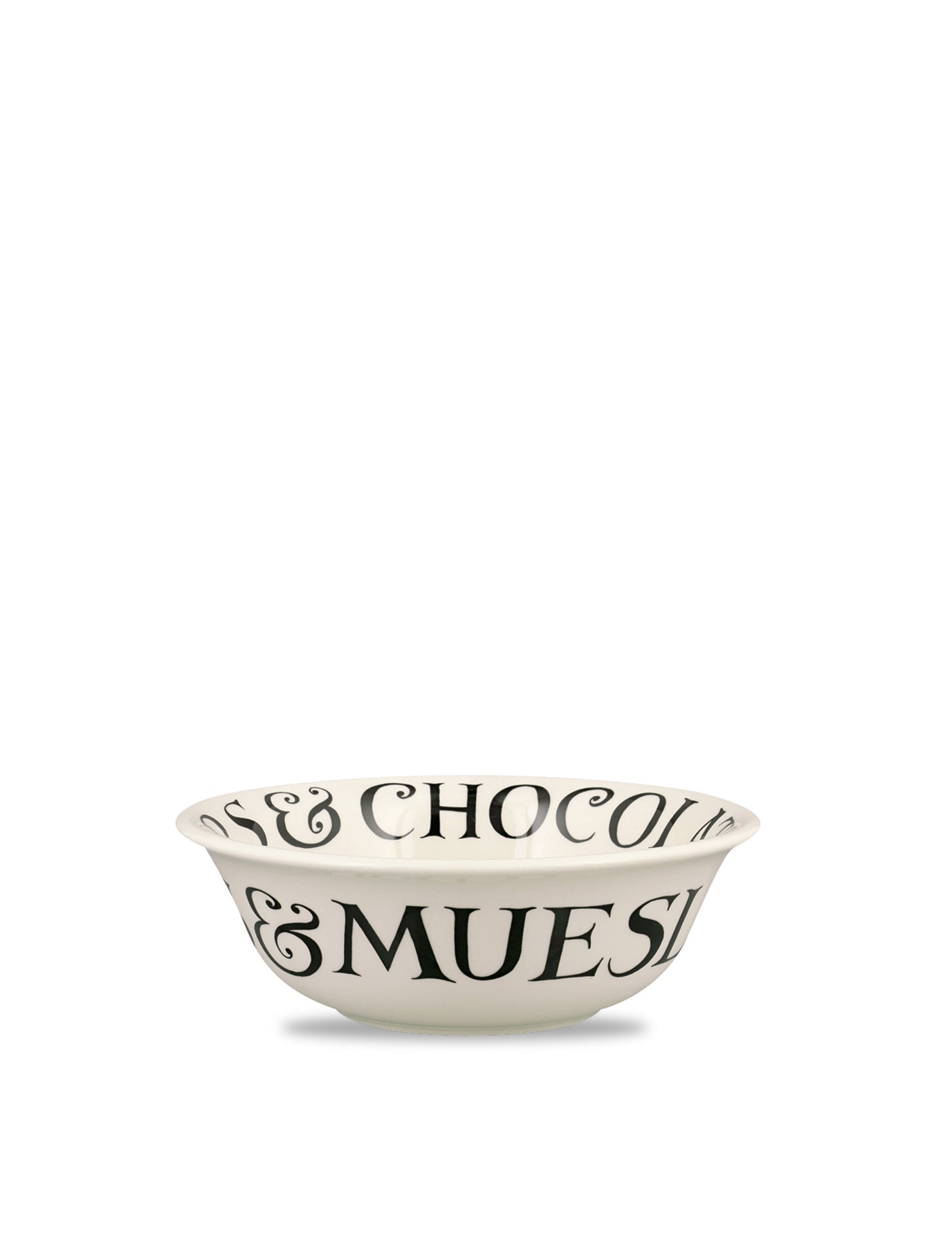 Black Toast Cereal Bowl