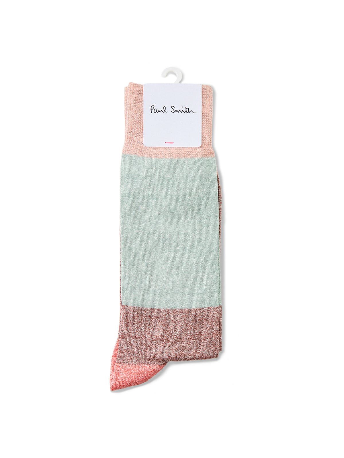 Colour Block Crew Socks Pink
