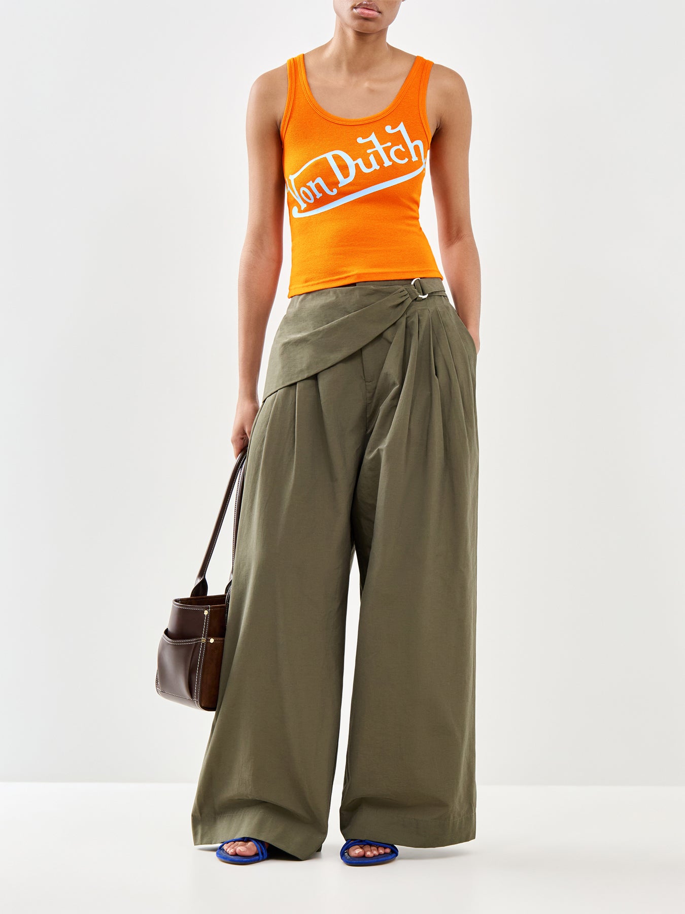 Contrast Tank Orange