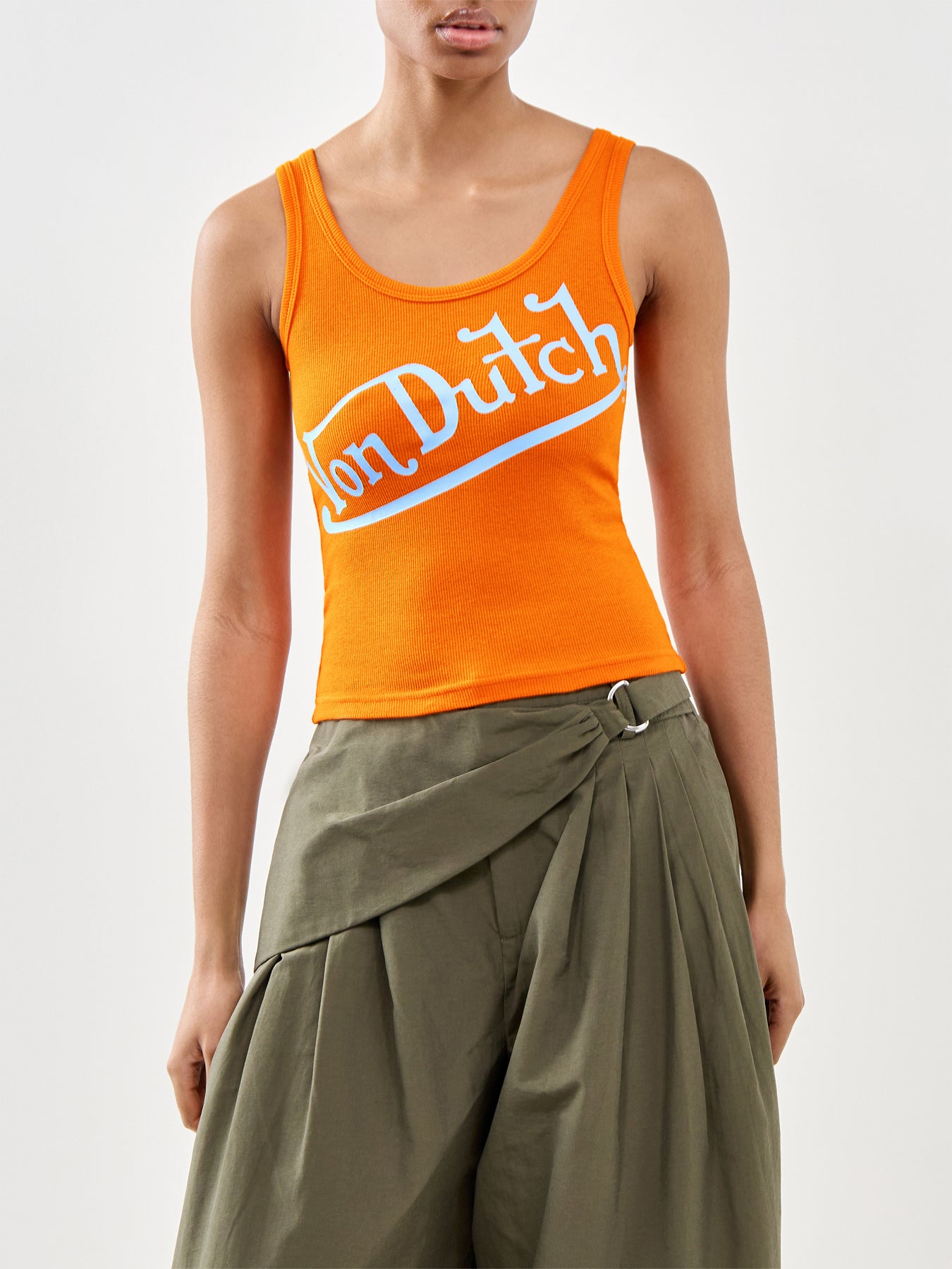 Contrast Tank Orange