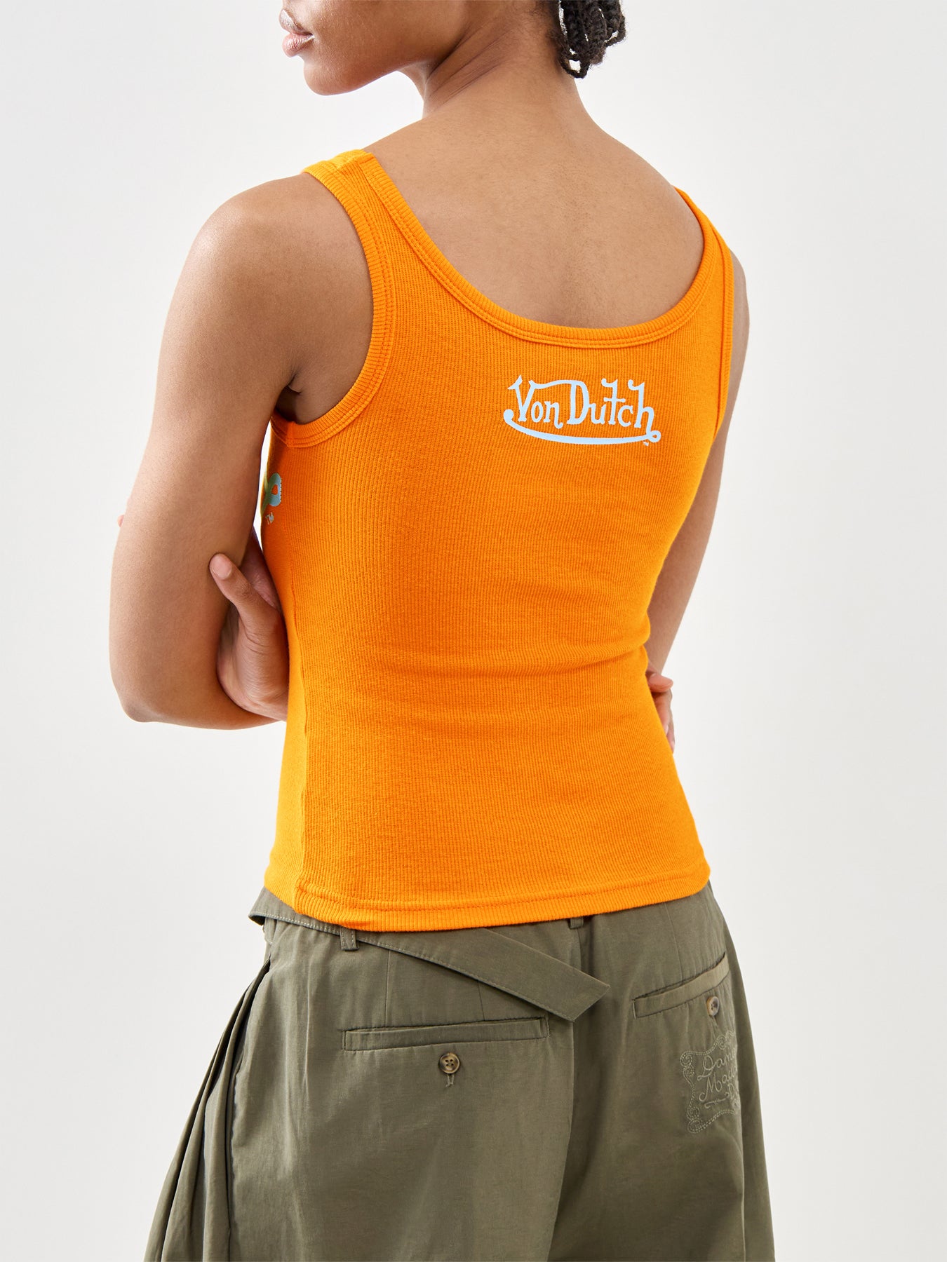 Contrast Tank Orange
